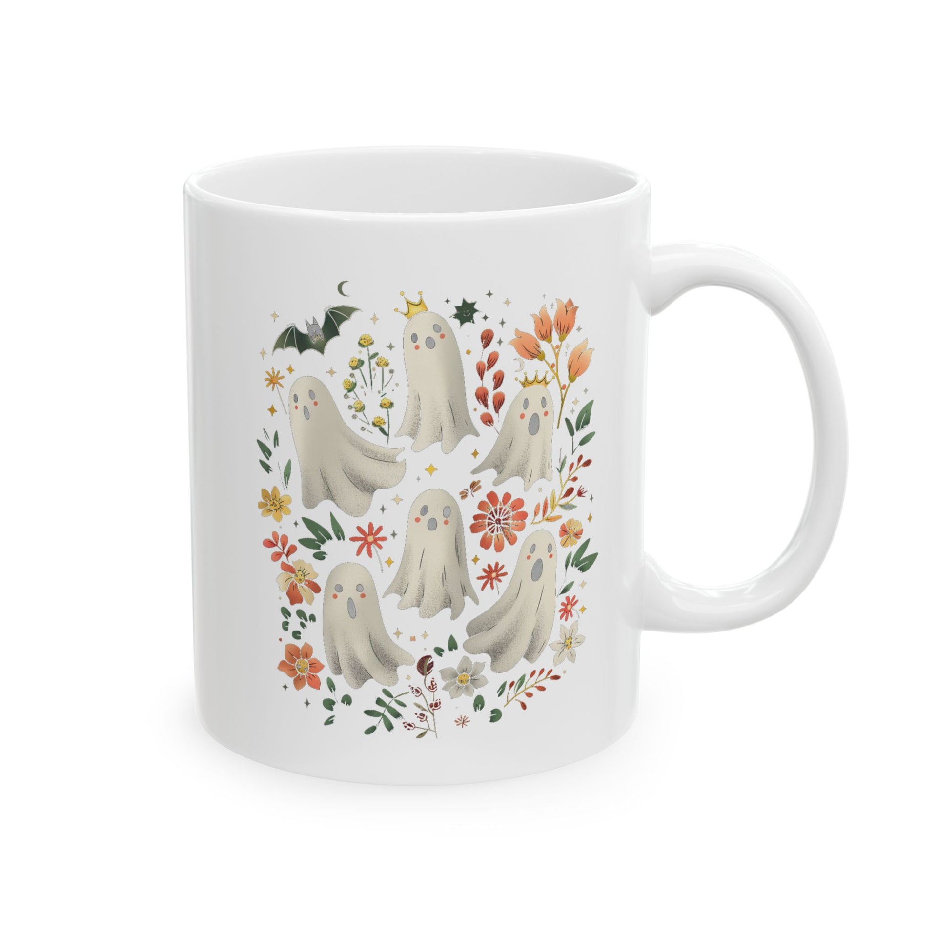 Ghost Spooky Season Pumpkin Halloween Coffee Cup