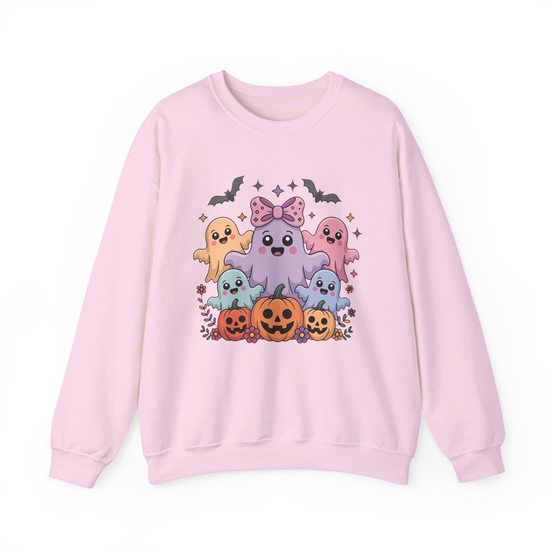 Iridescent Coquette Ghost Halloween Sweatshirt