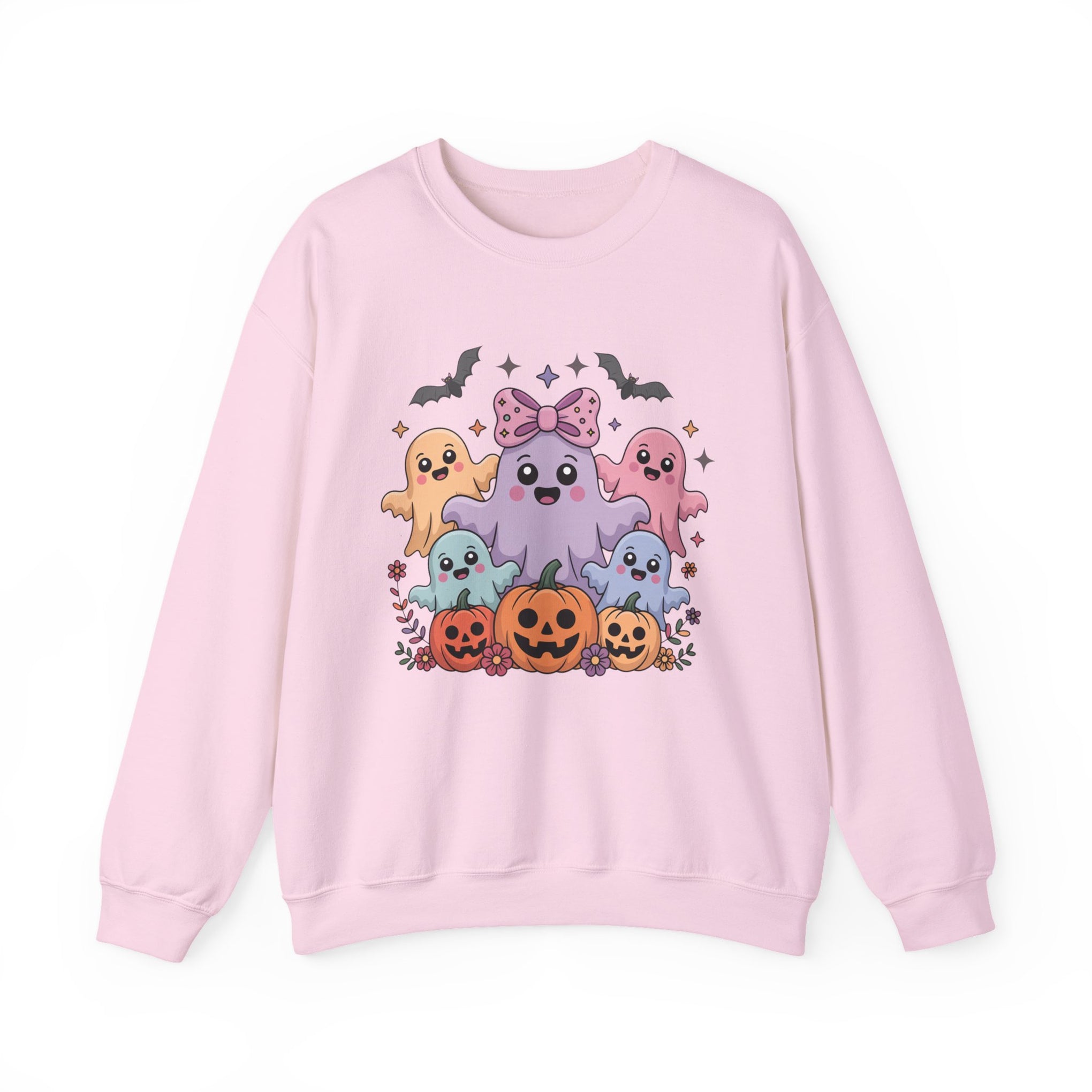 Iridescent Coquette Ghost Halloween Sweatshirt