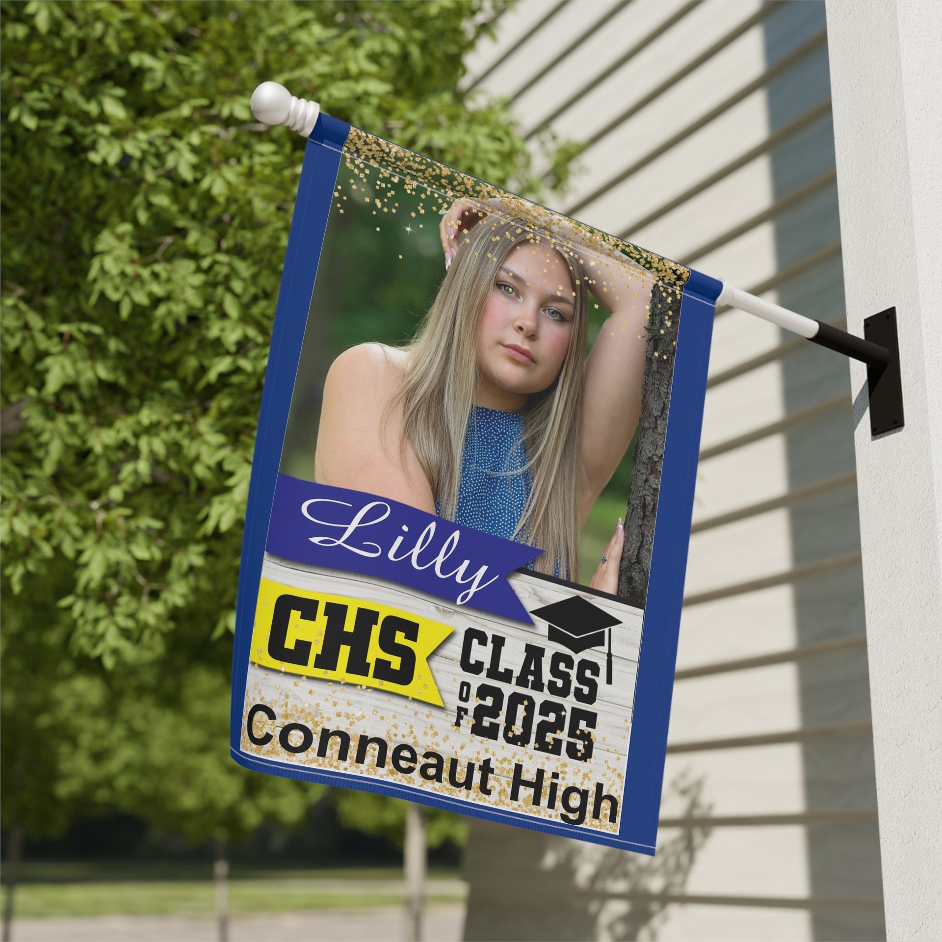 Custom Printed Class of  2025 Congratulations!!!! Order your custom flag   24.5x32