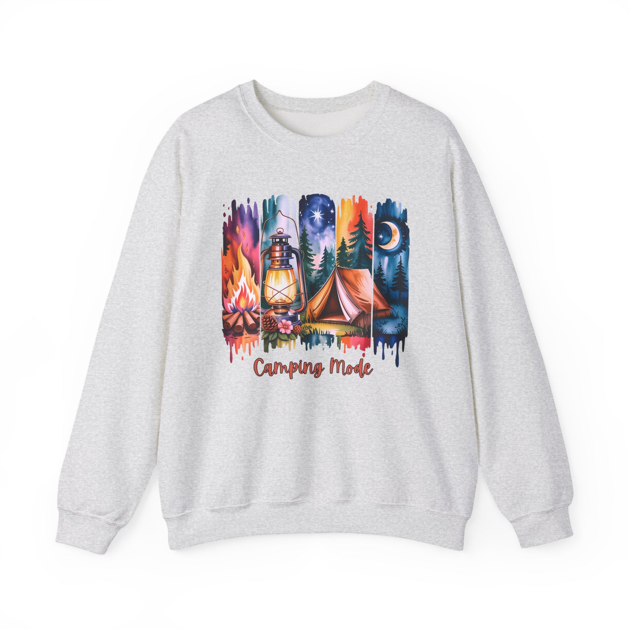Camping Mode brush stroke Sweatshirt - Vintage Style Fall Season Sweatshirt