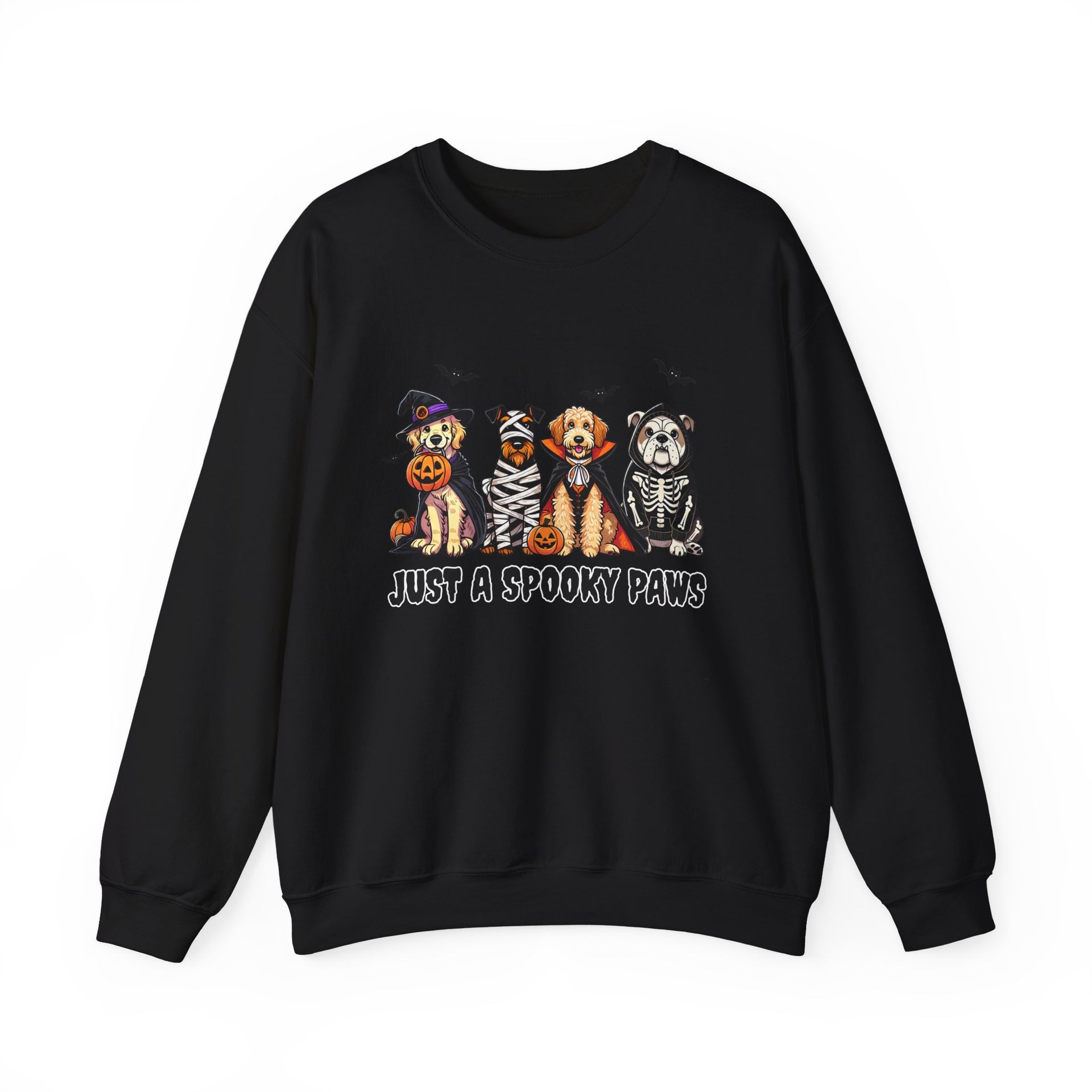 Just a Spooky Paw | Funny Halloween Dog Sweatshirt, Halloween Sweatshirt