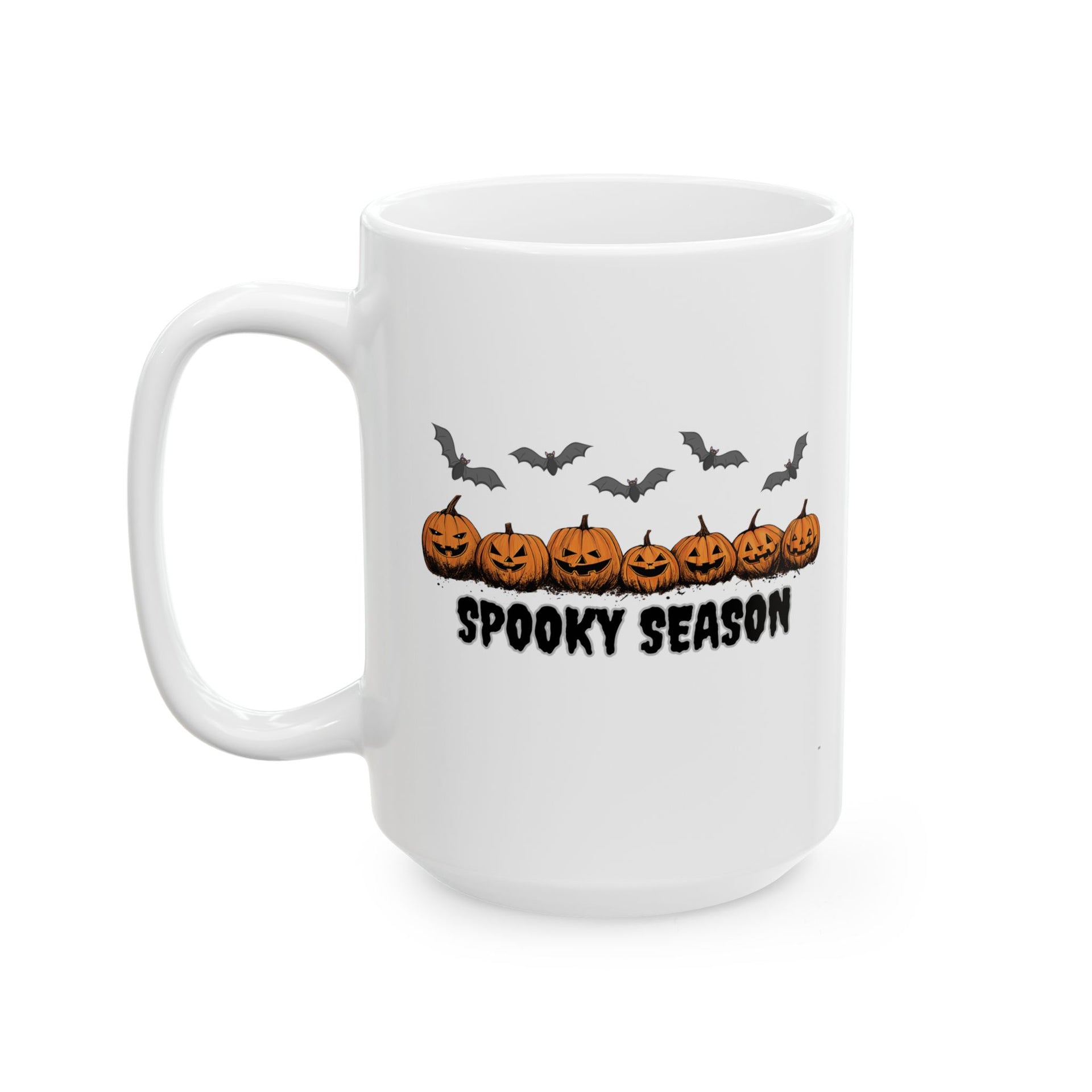 Spooky Season, Fall  Ceramic Mug (11oz, 15oz) - Halloween Cup