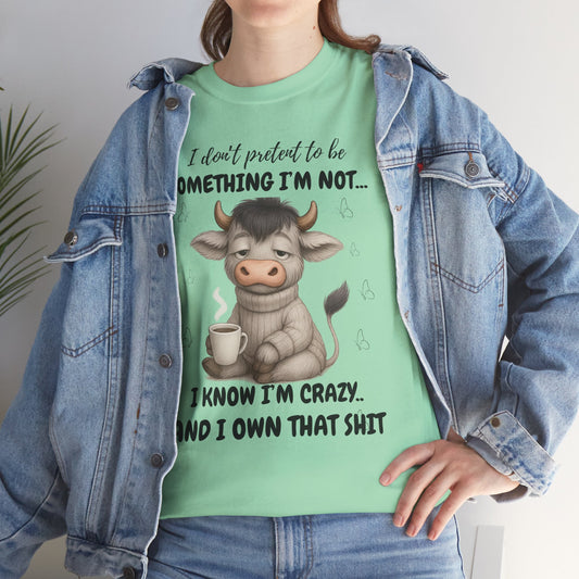 I don't pretend to be something I'm not... I know I'm Crazy and I own that shit