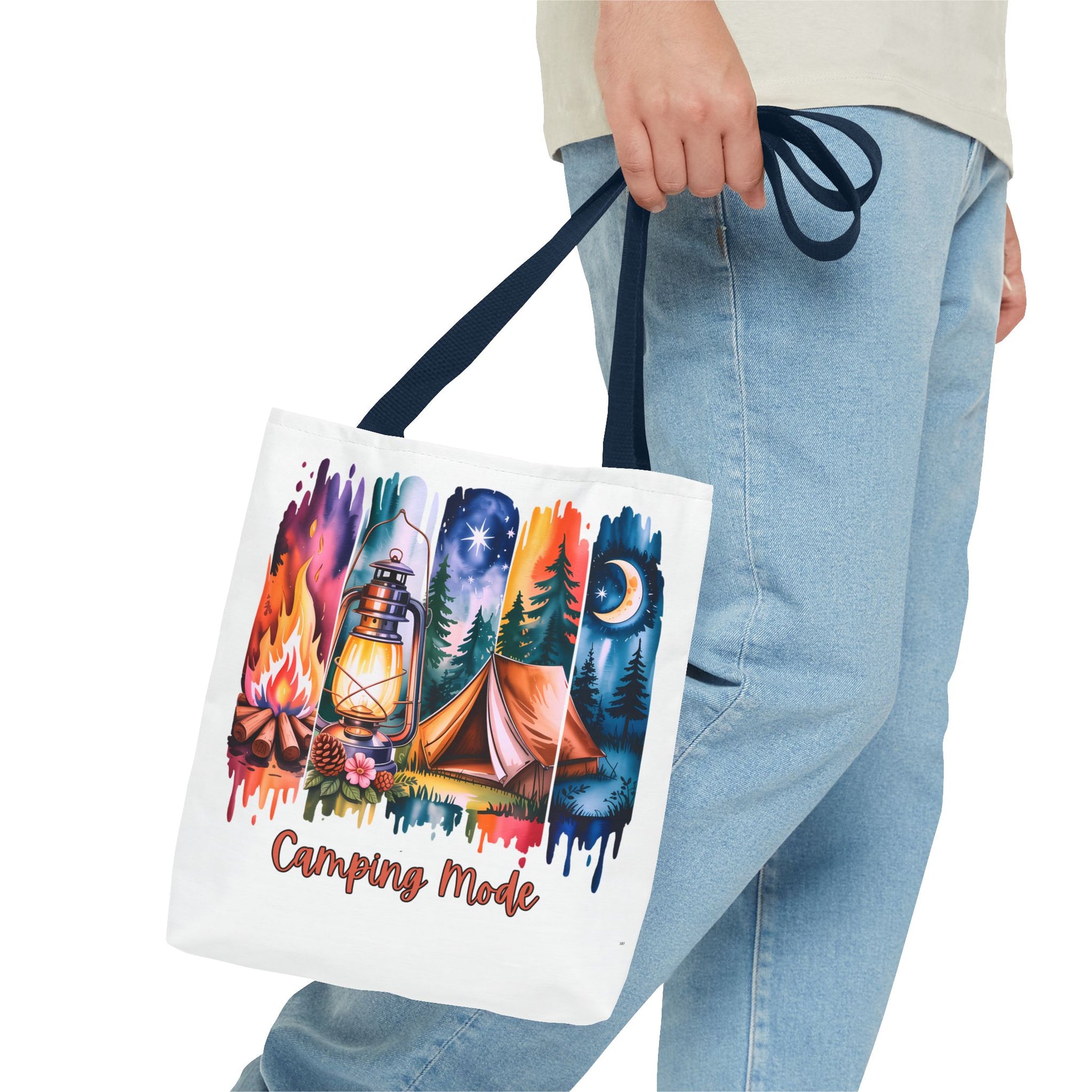 Camping Mode brush stroke Tote Bag