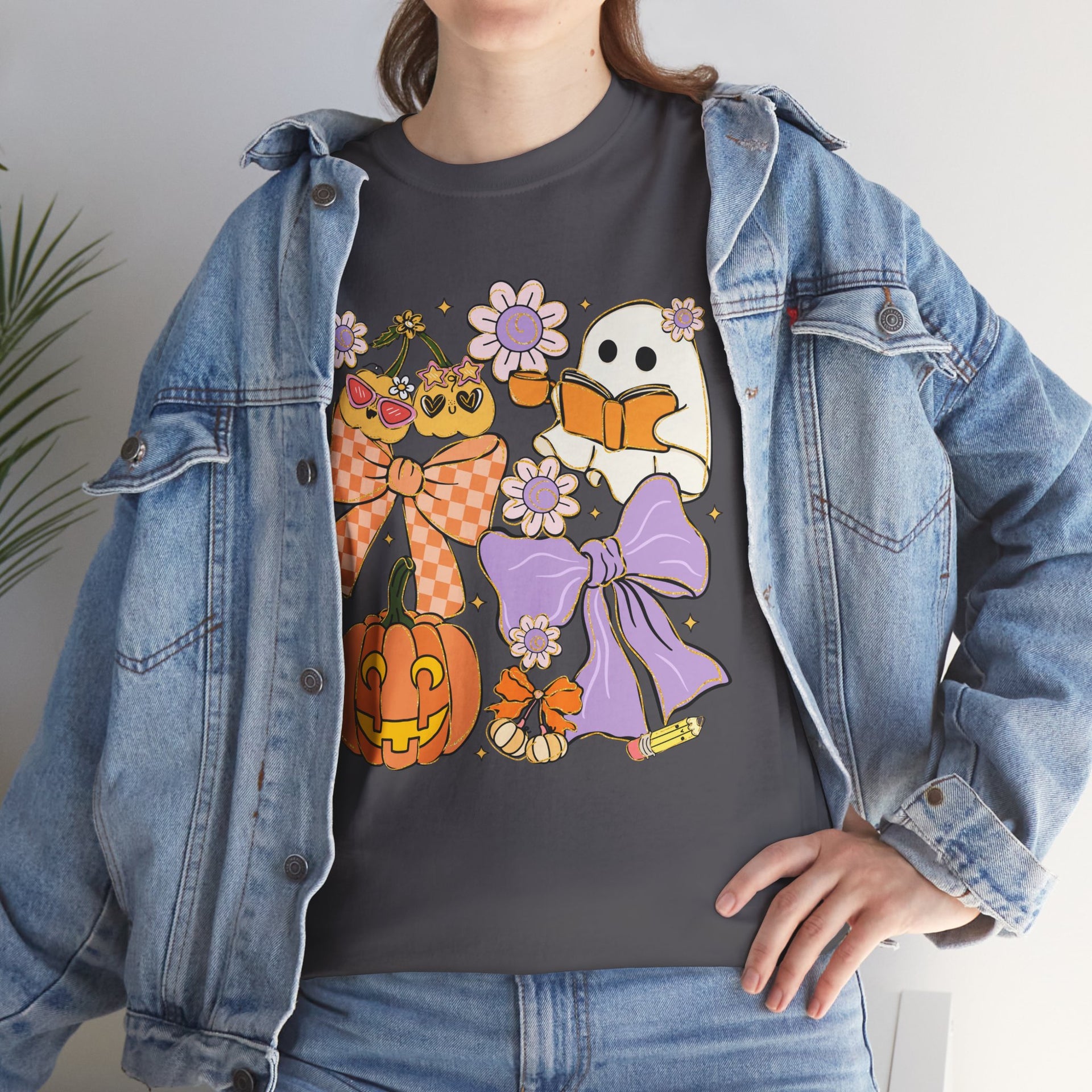 Spooky Teacher Halloween Coquette T-Shirt