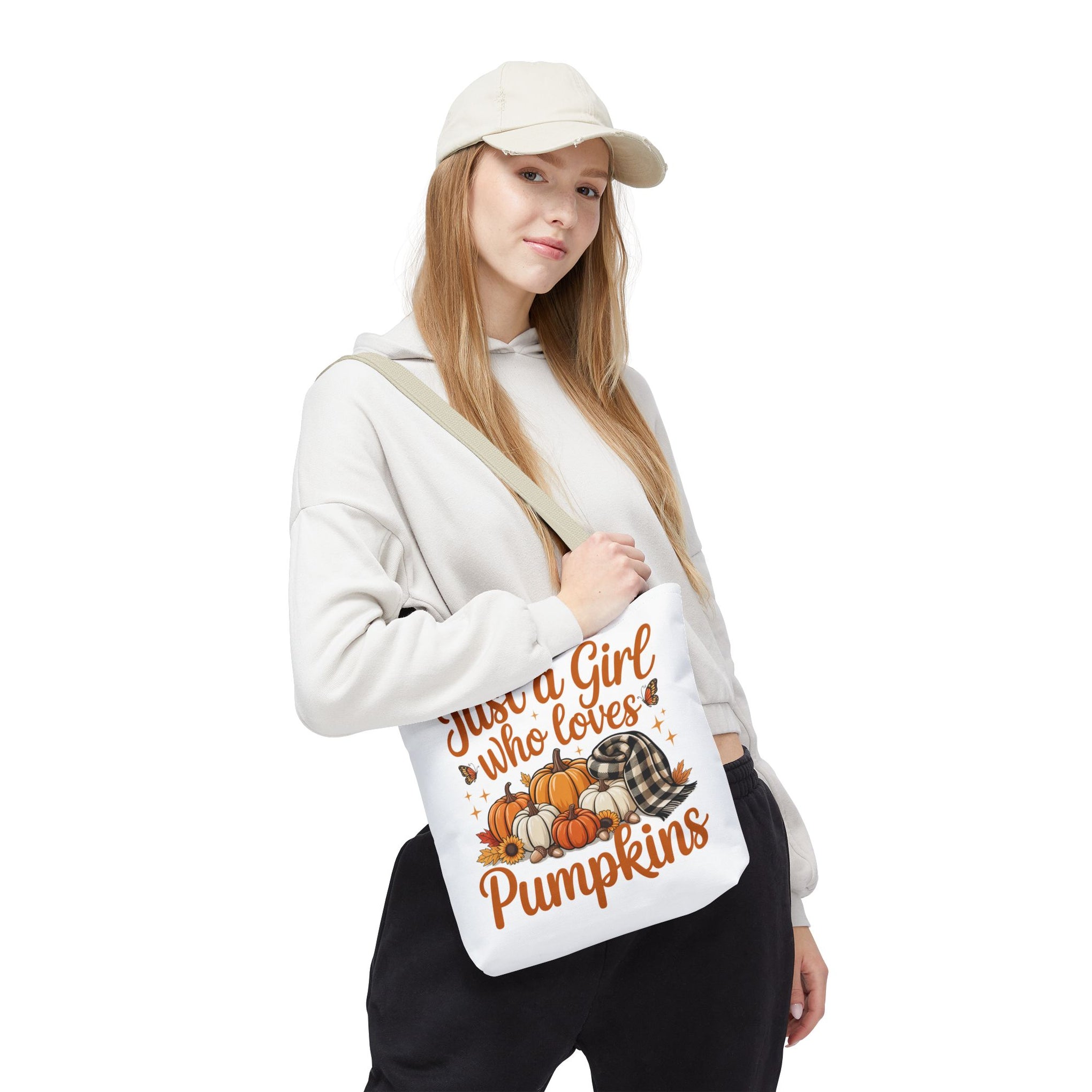 Just a Girl Who Loves Pumpkins, Fall , Retro Halloween Bag, Cute Halloween Must Halloween, Retro Halloween Bag