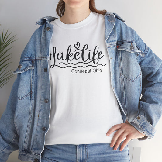 Lake Life Conneaut Ohio Tee Shirt, Home Town Gift, Unisex Cotton Shirt,Home Town Love, Comfy Apparel, Cozy Family Tee