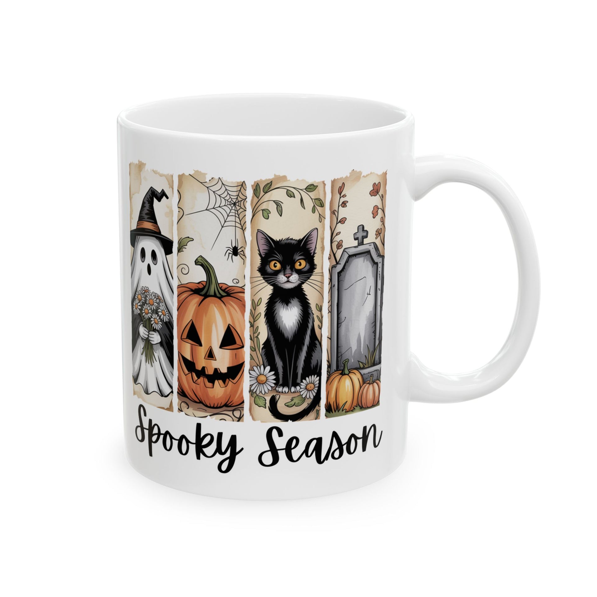 Spooky Season Ceramic Mug (11oz, 15oz) - Halloween Cup