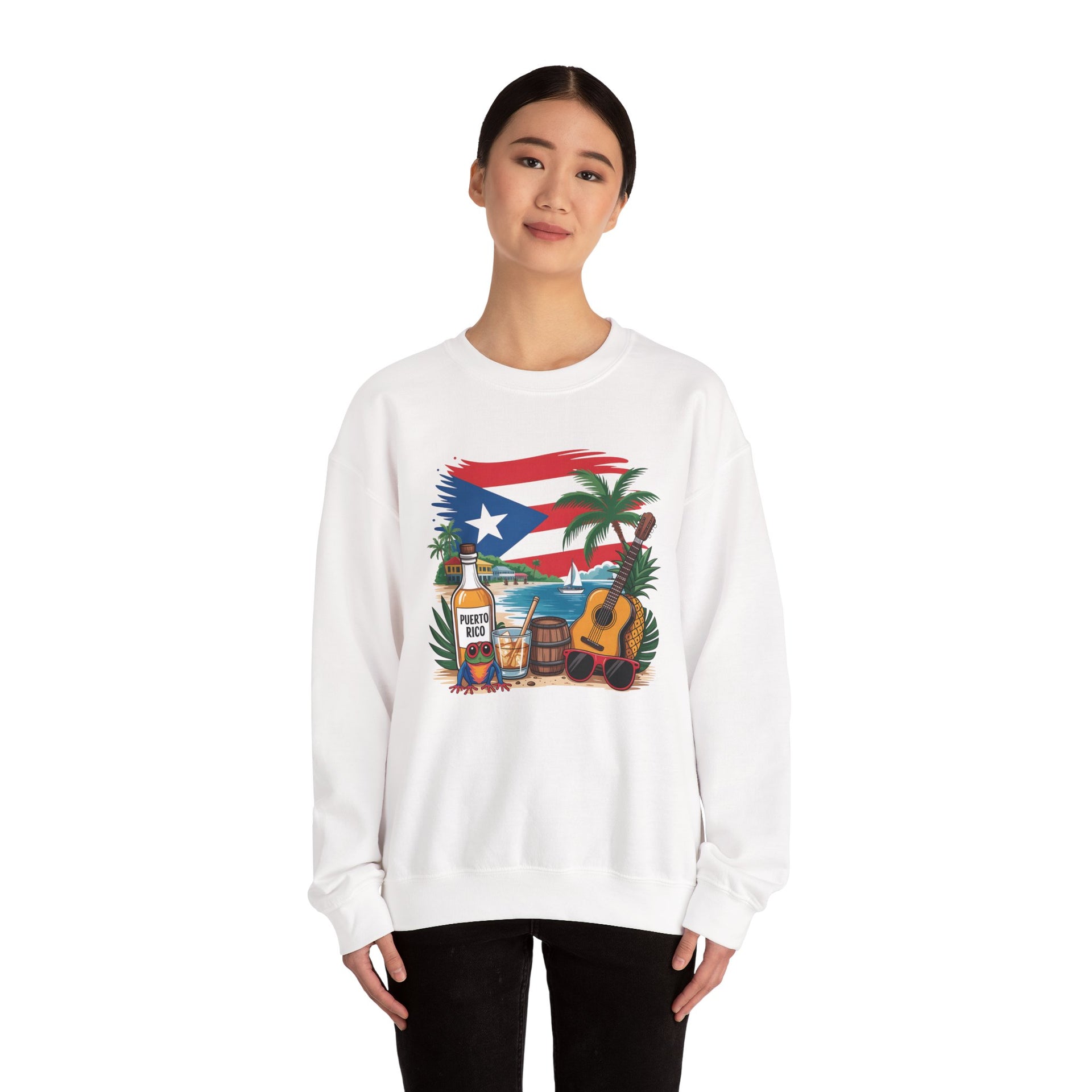 Boricua, Puerto Rico, Coqui Sweatshirt