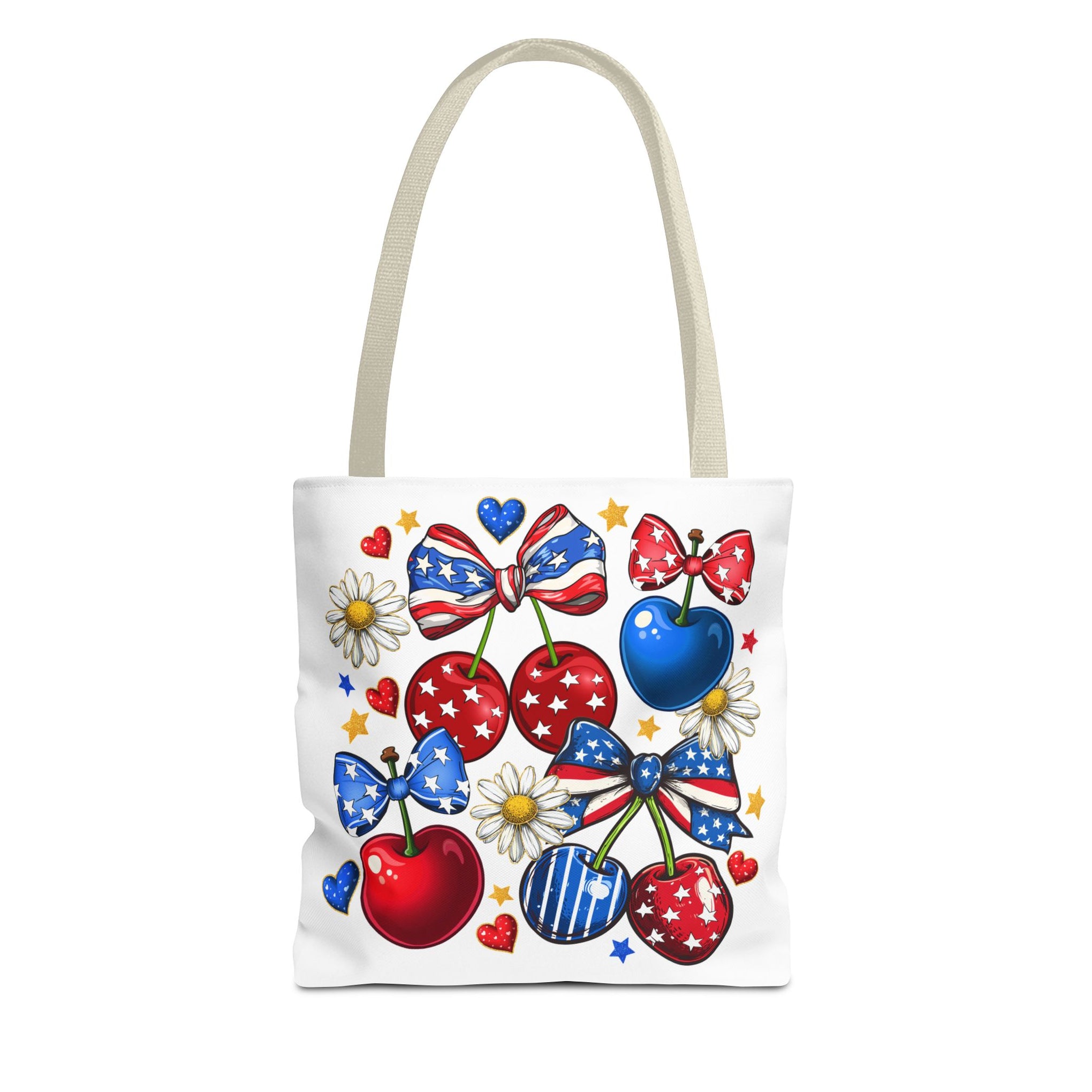 Patriotic Cherry Png, 4th of July Bag