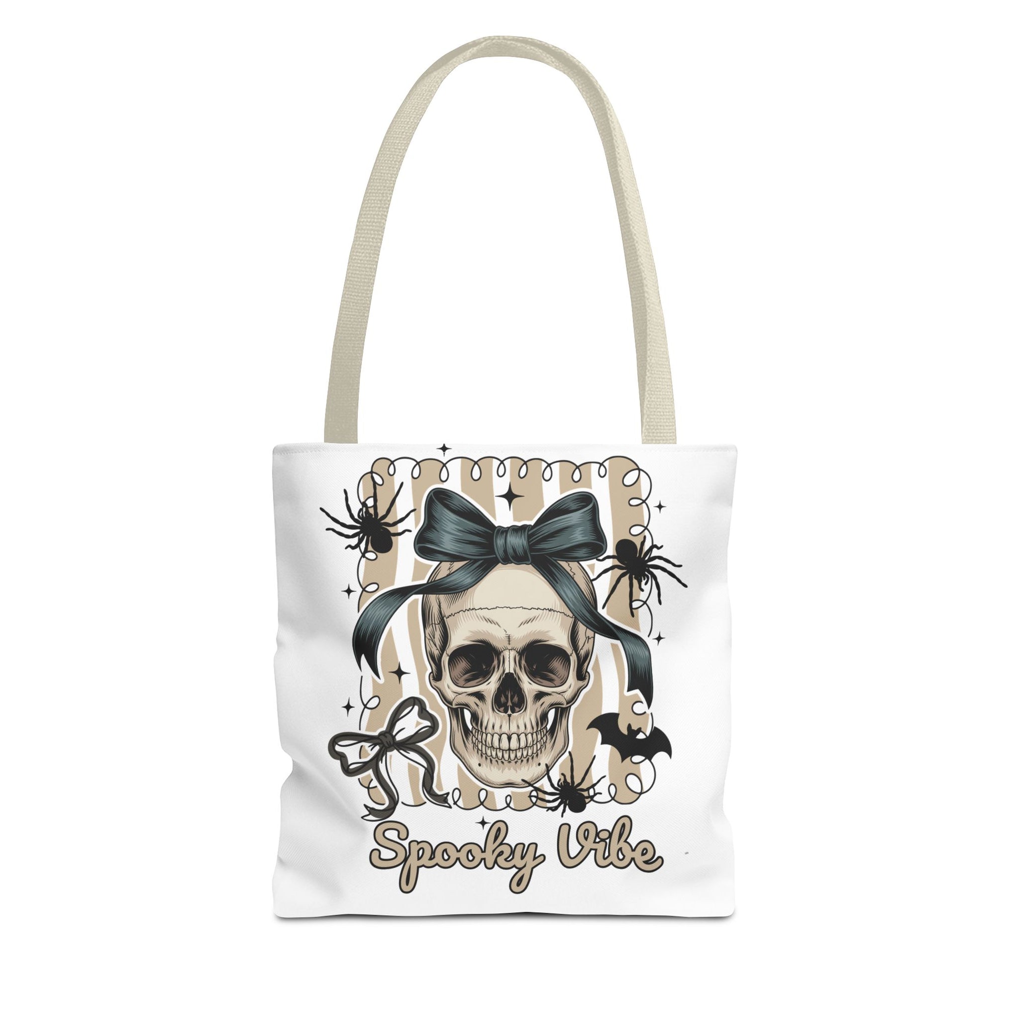 Halloween Coquette Bow Skull Preppy Bag