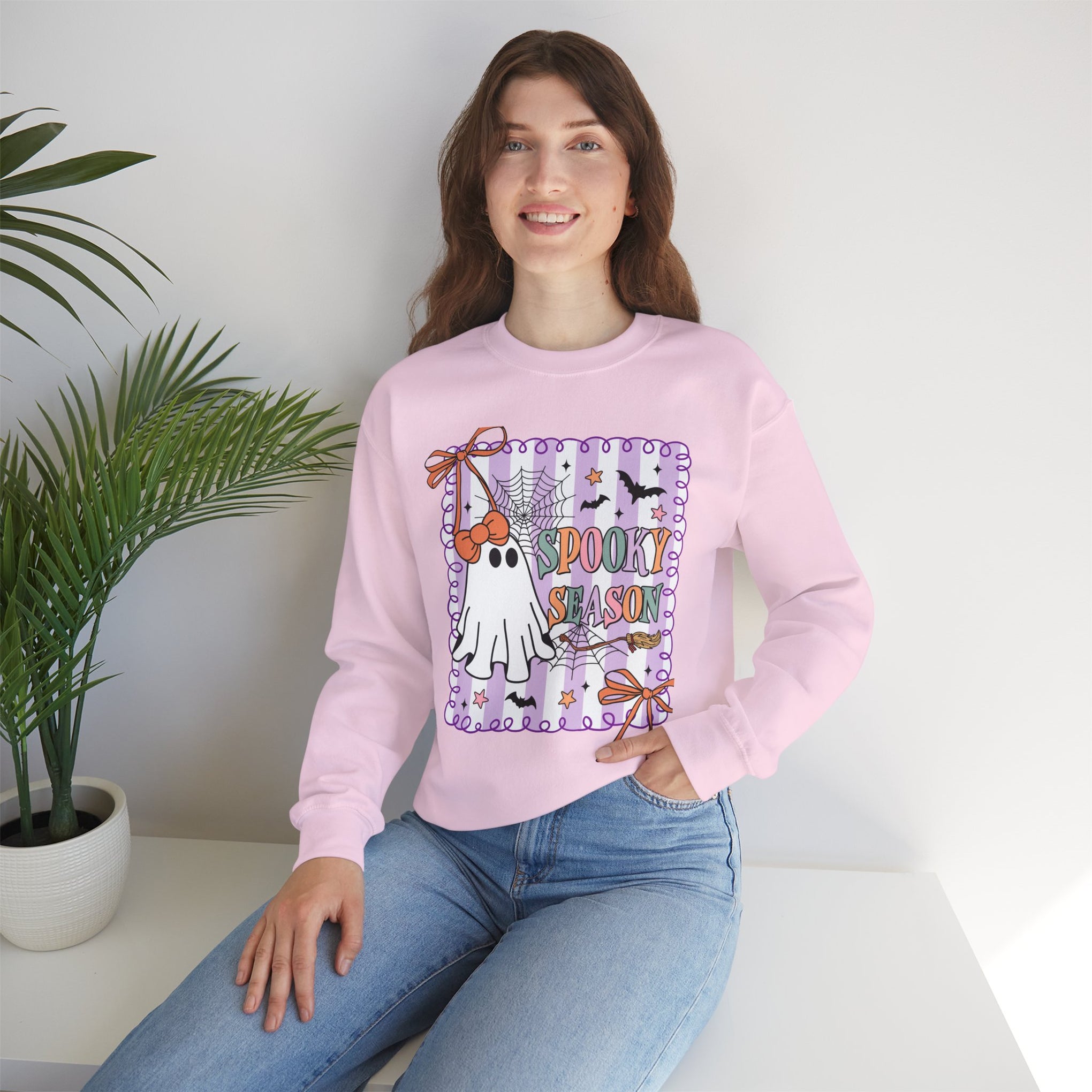 Spooky Season, Coquette Ghost Shirt Sweatshirt, Halloween Sweatshirt