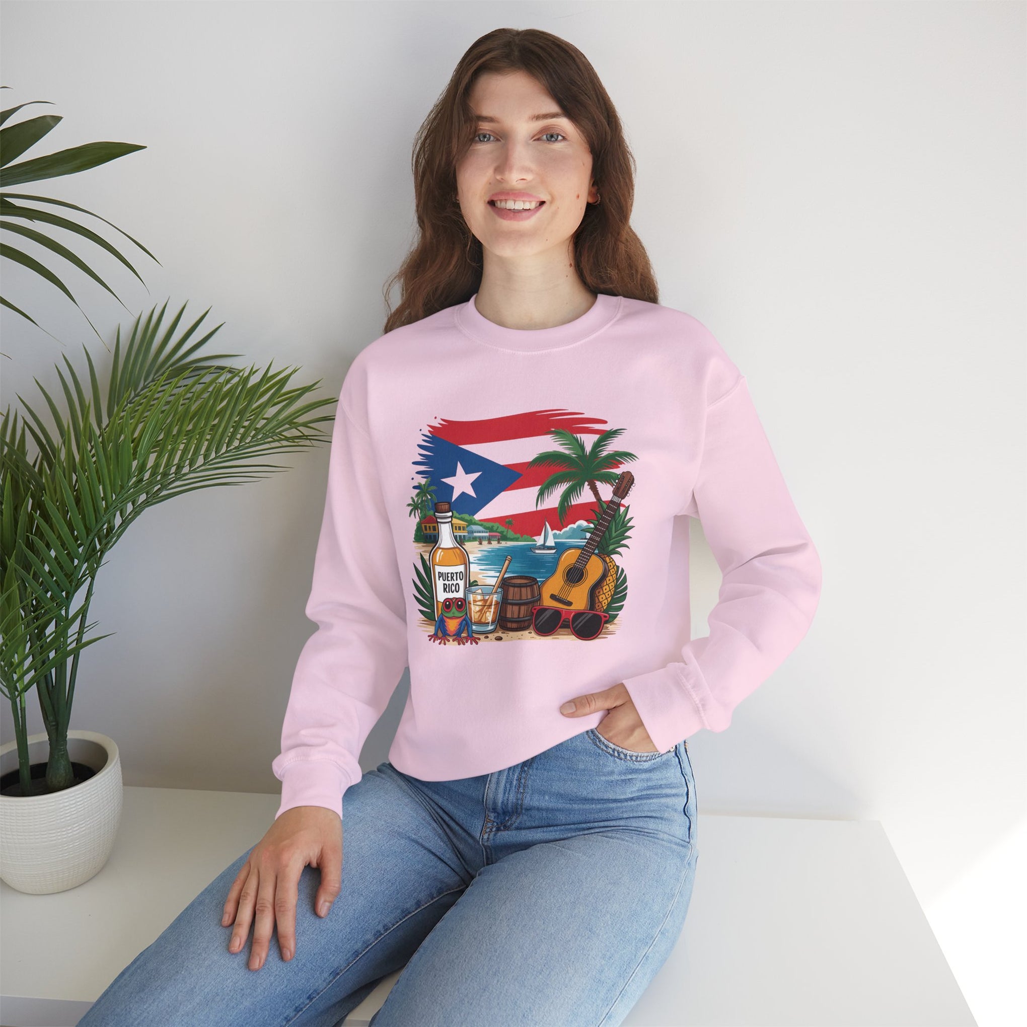 Boricua, Puerto Rico, Coqui Sweatshirt