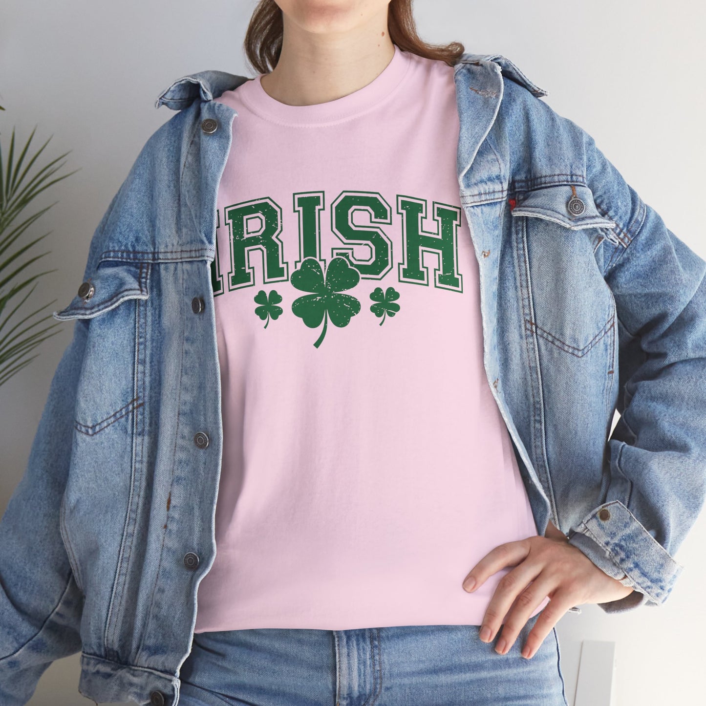 Irish Shamrocks Tee Shirt, Valentine's Day Holiday Gift, Unisex Cotton Shirt, Movie Lovers Apparel, Cozy Family Tee