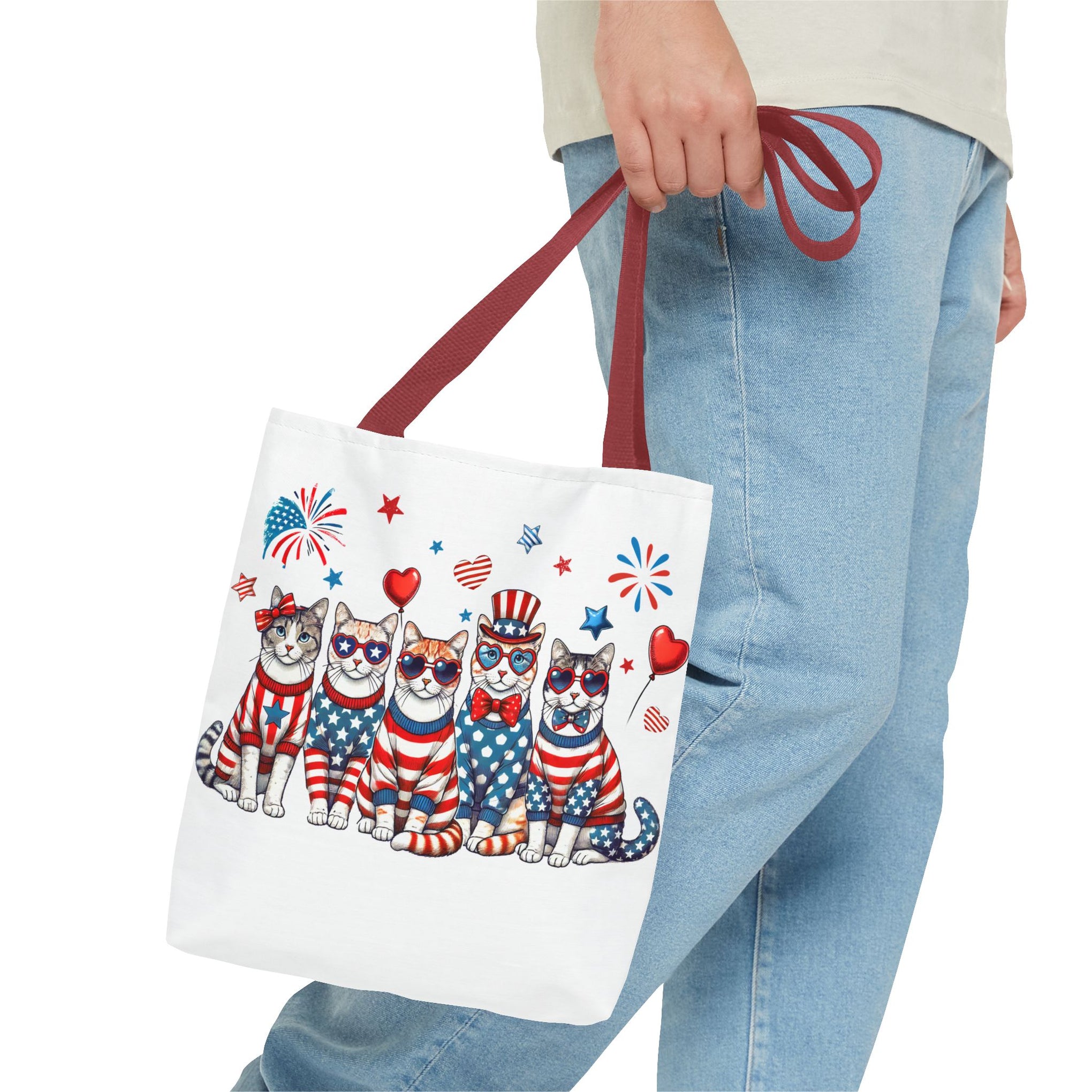 4th of July Patriotic Cat Bag