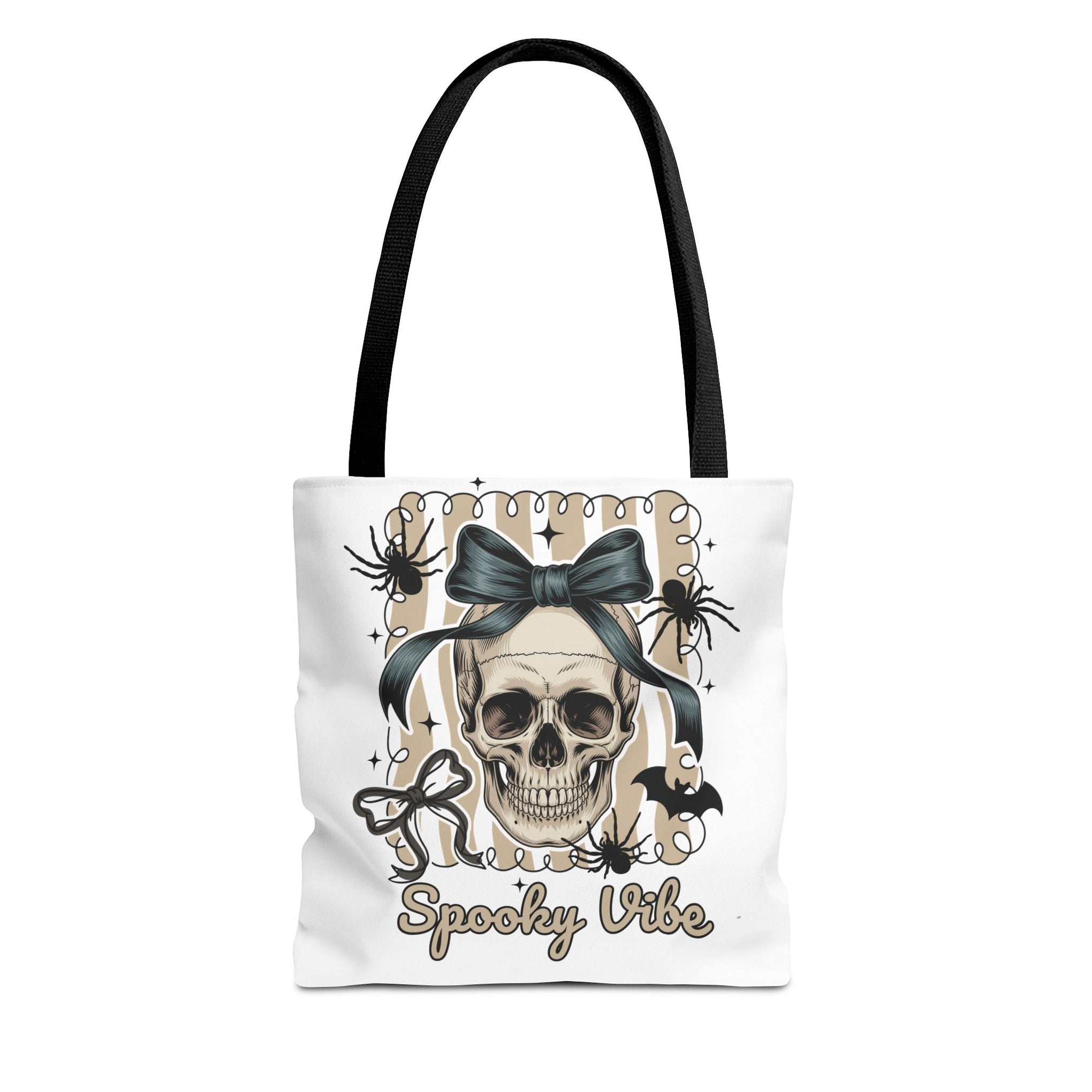 Halloween Coquette Bow Skull Preppy Bag