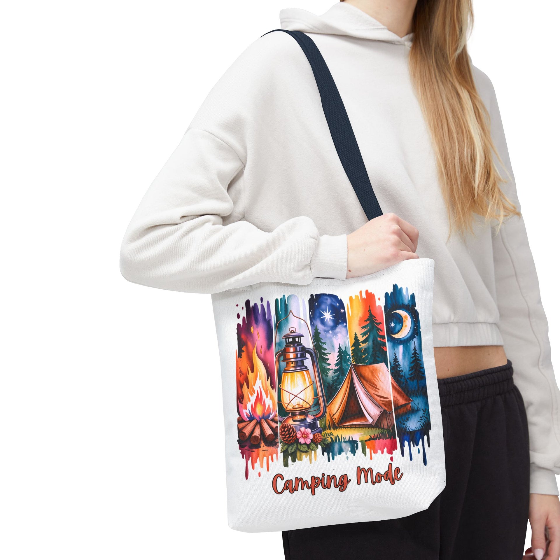Camping Mode brush stroke Tote Bag