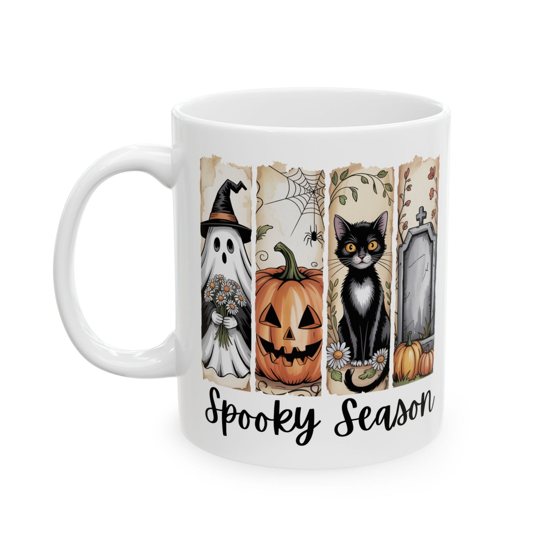 Spooky Season Ceramic Mug (11oz, 15oz) - Halloween Cup