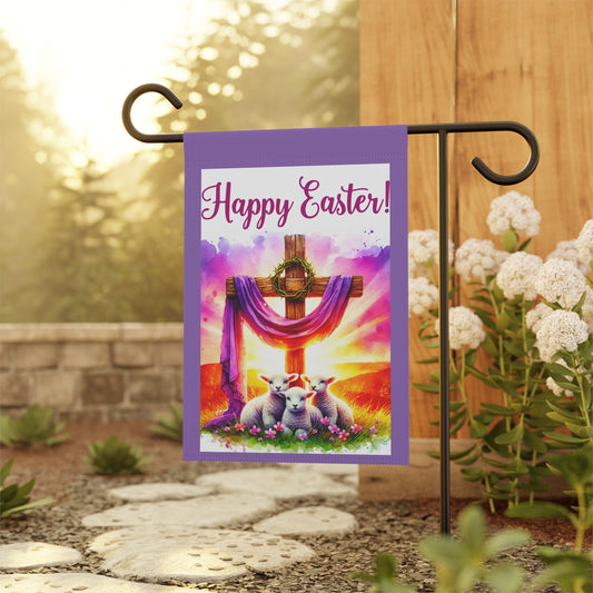 Happy Easter Whimsical Garden Banner, Playful Outdoor Sign, Dragon Decoration, Unique Yard Art, Sarcastic Home Décor, Garden Humor