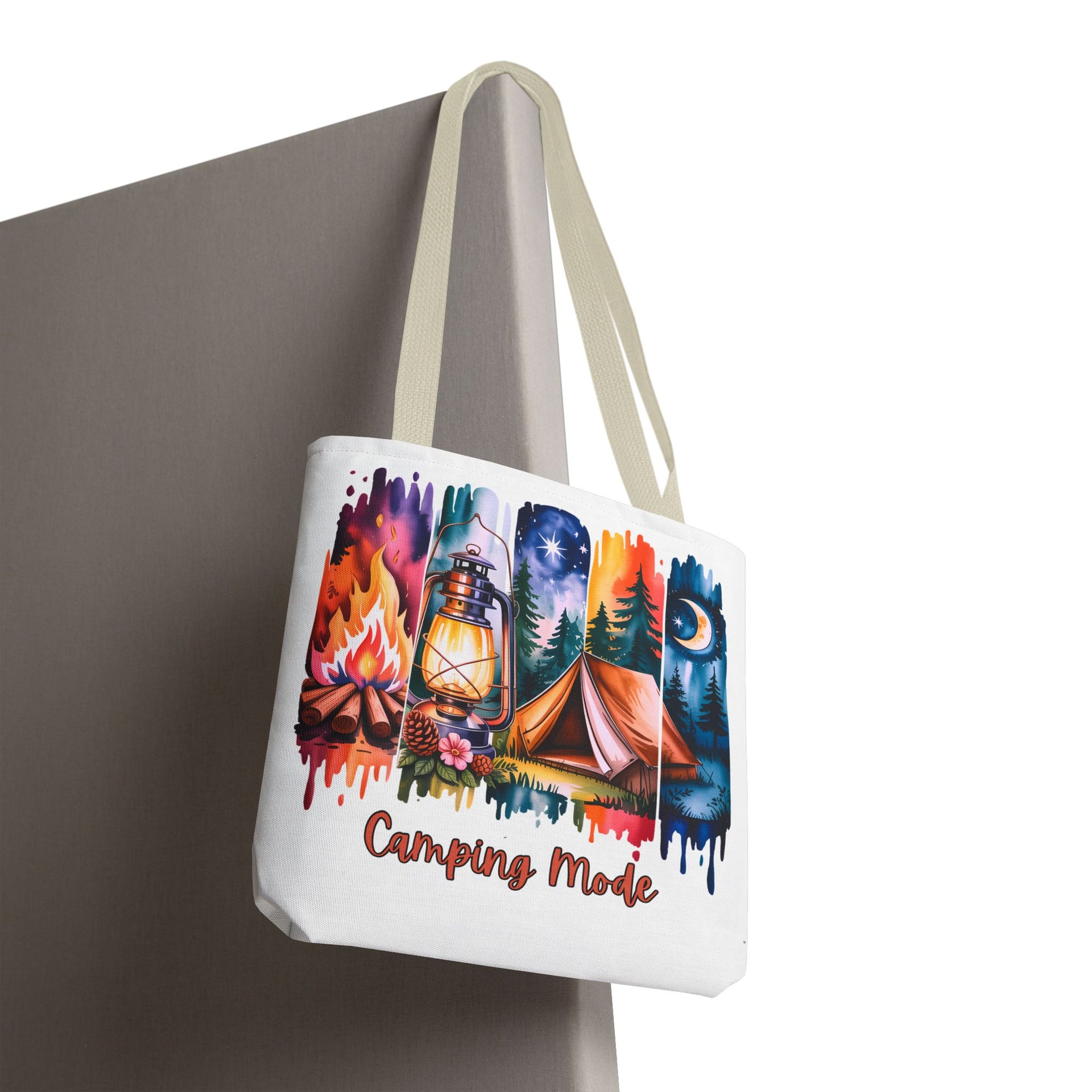 Camping Mode brush stroke Tote Bag