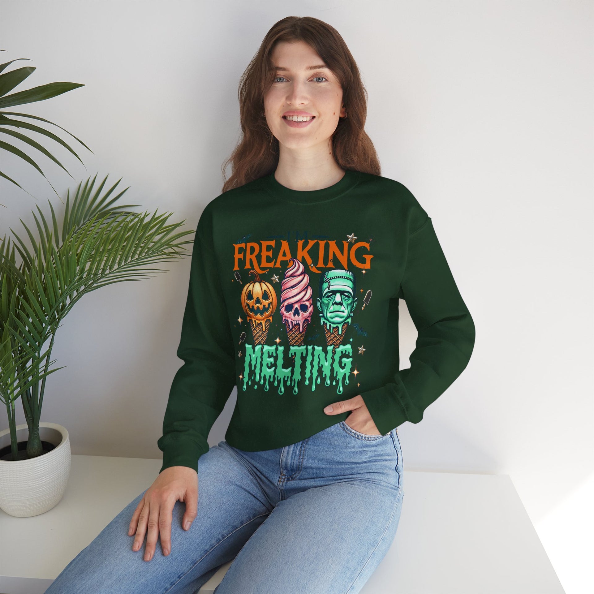 I'm Freaking Melting Sweatshirt, Halloween Sweatshirt