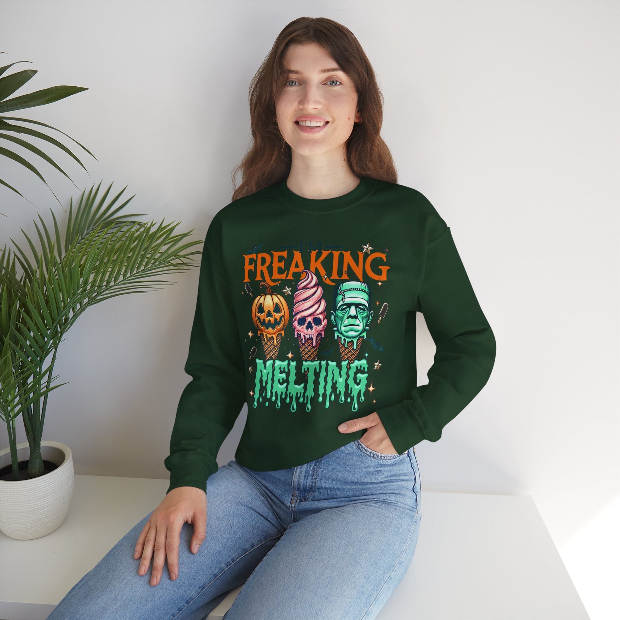 I'm Freaking Melting Sweatshirt, Halloween Sweatshirt