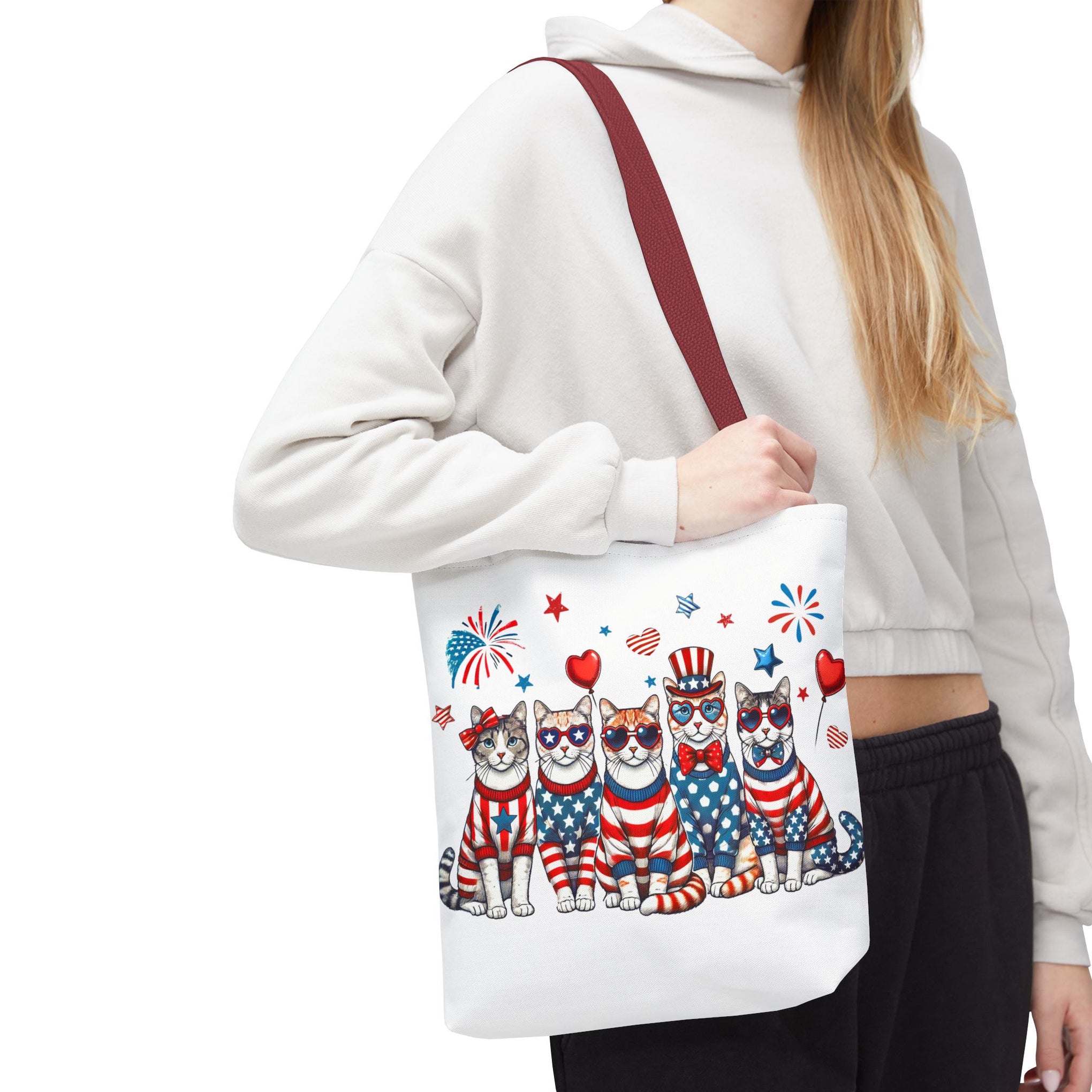 4th of July Patriotic Cat Bag
