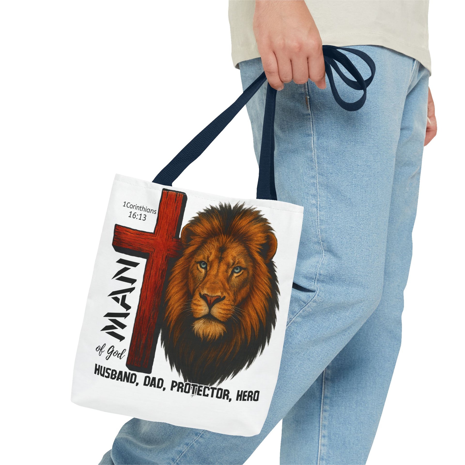 Man of god, Husband, Dad, Protector, Hero Summer bag