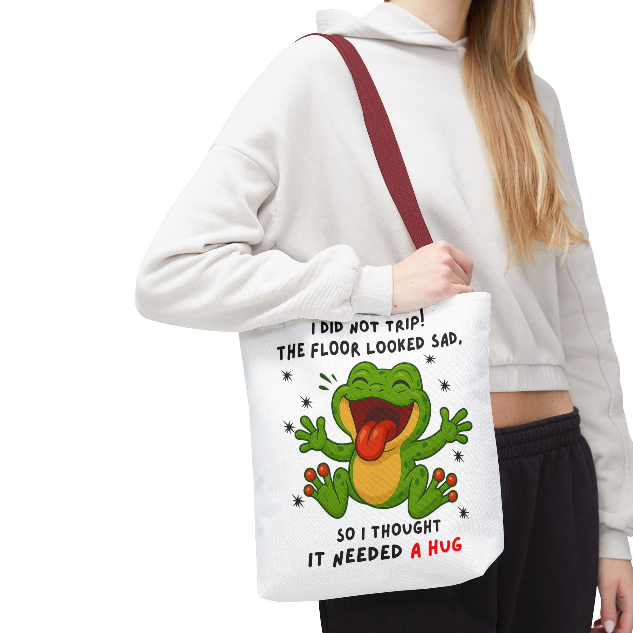 I did not trip the floor looked sad so I thought it needed a hug Summer bag