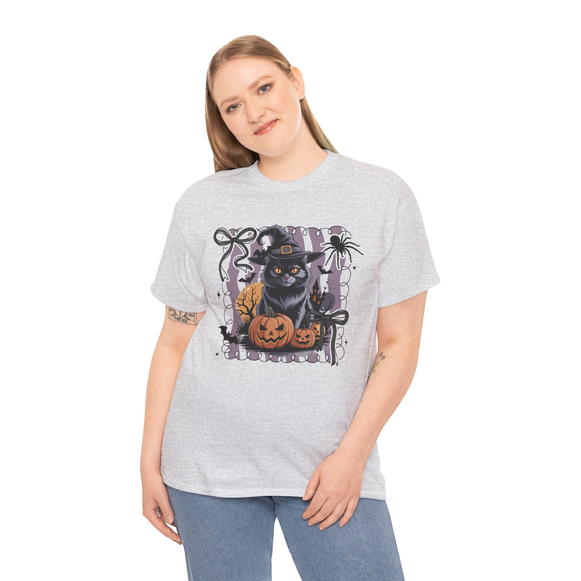 Preppy Black Cat, Retro Halloween shirt