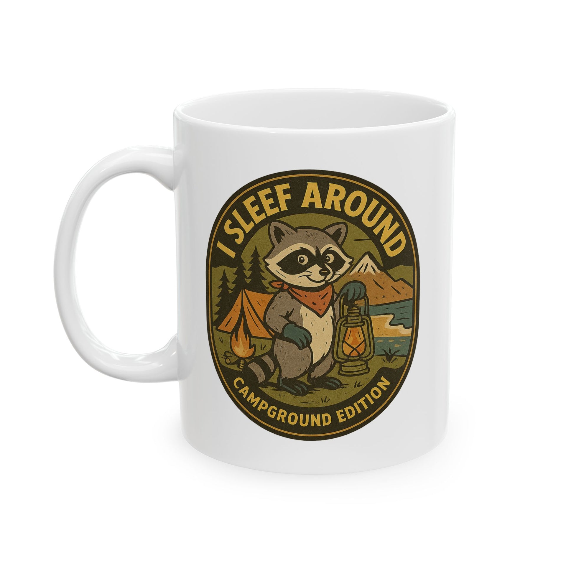I Sleep Around Mug