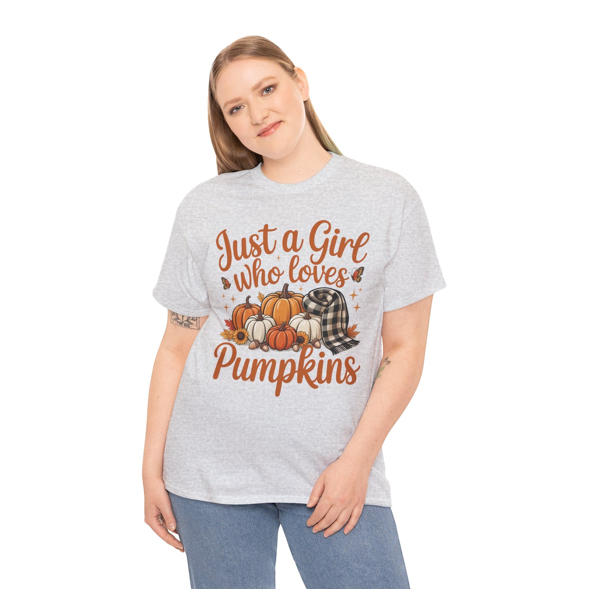 Just a Girl Who Loves Pumpkins, Fall  Shirt, Halloween, Halloween Shirt