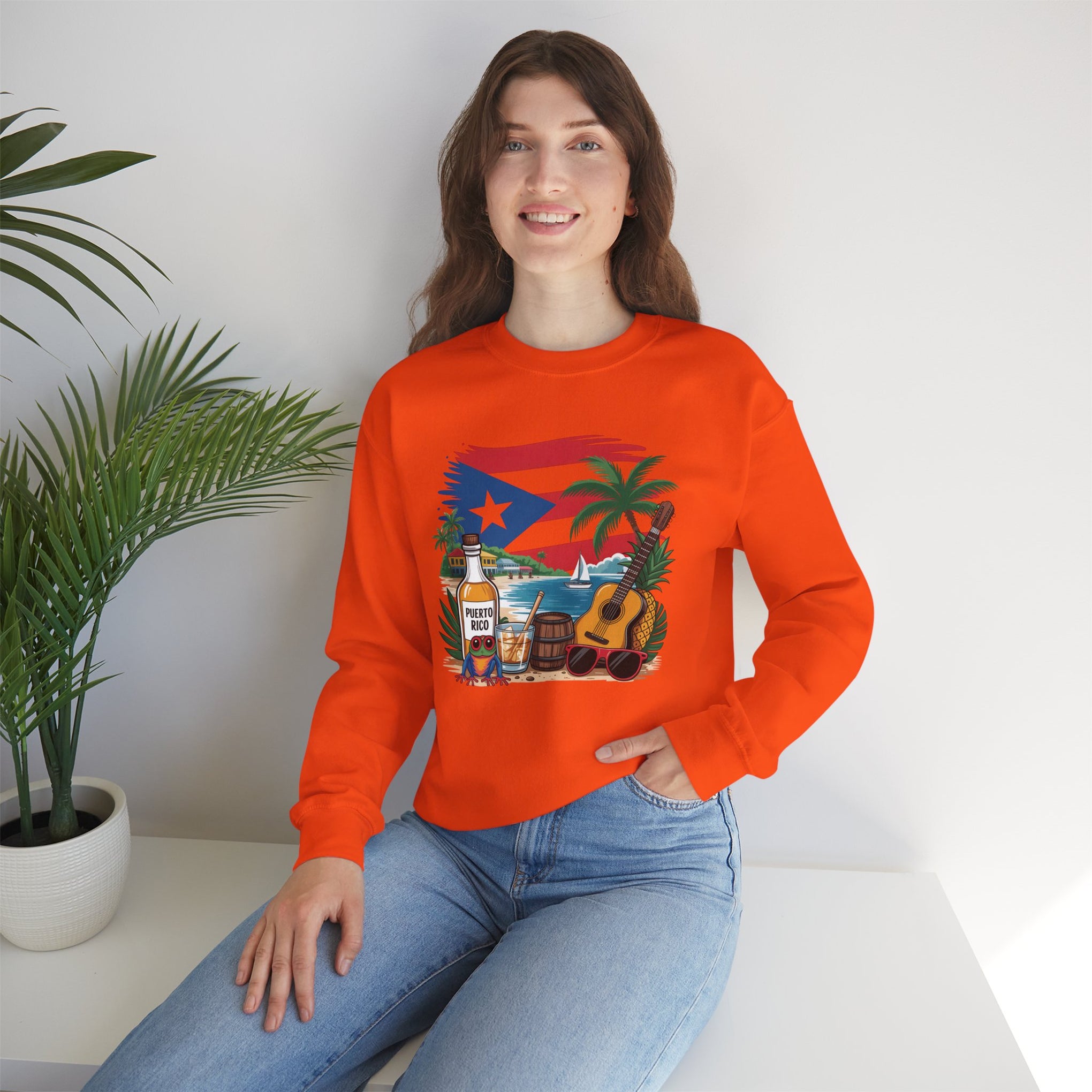 Boricua, Puerto Rico, Coqui Sweatshirt