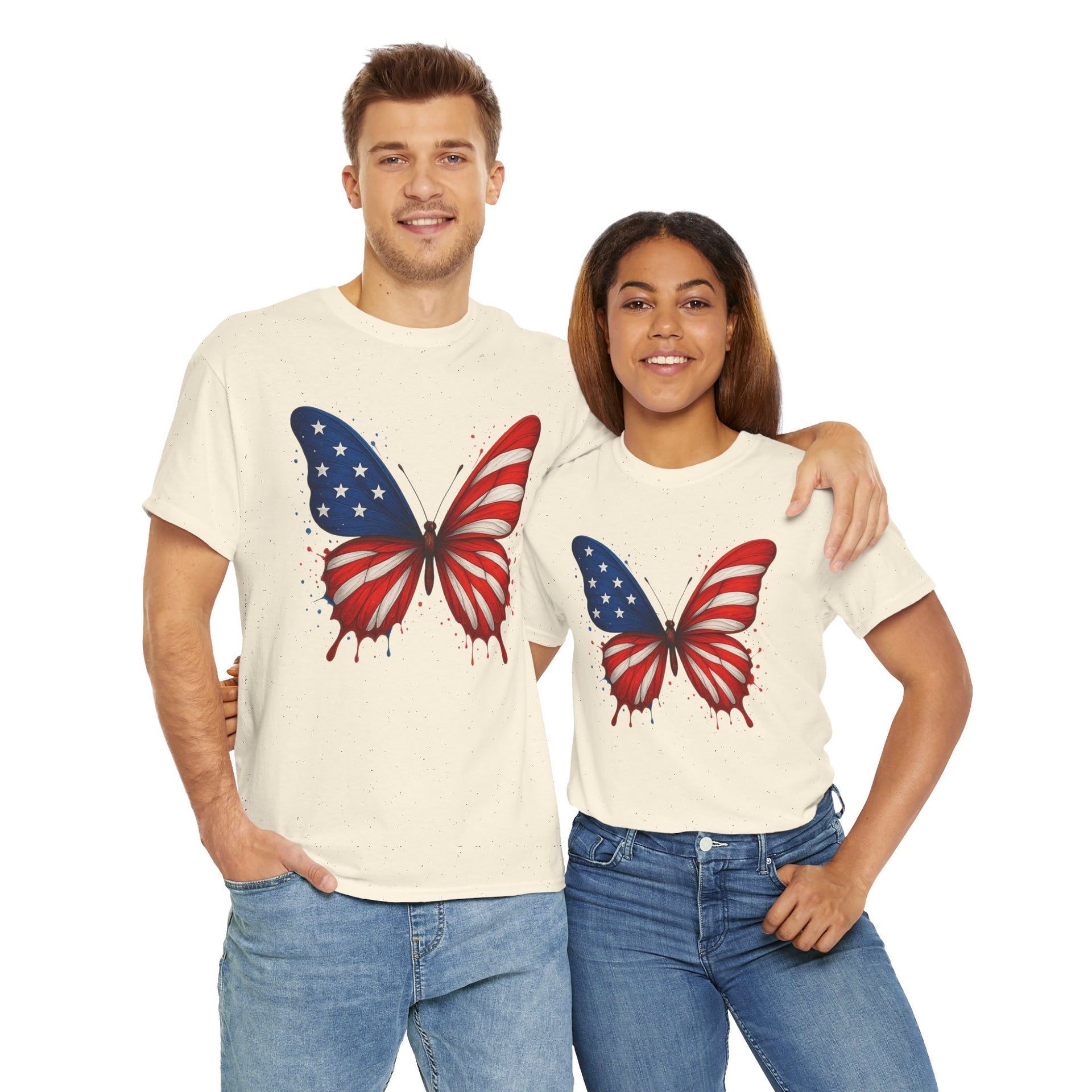Butterfly decorated with American Flag