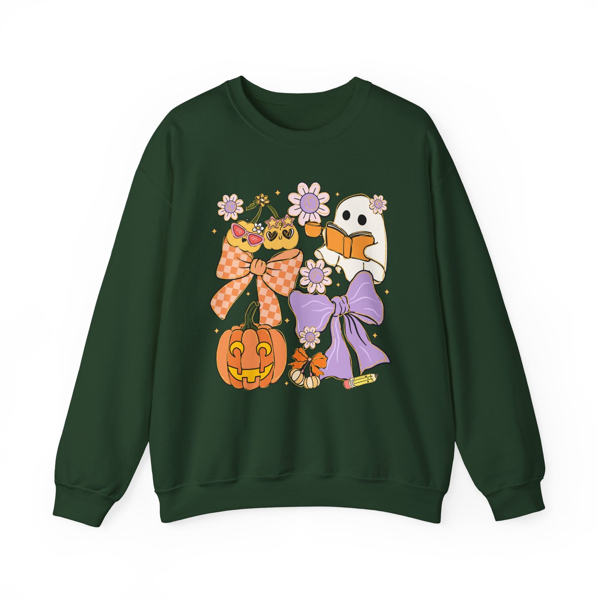 Spooky Teacher Halloween Coquette Sweatshirt - Vintage Style Fall Season Sweatshirt