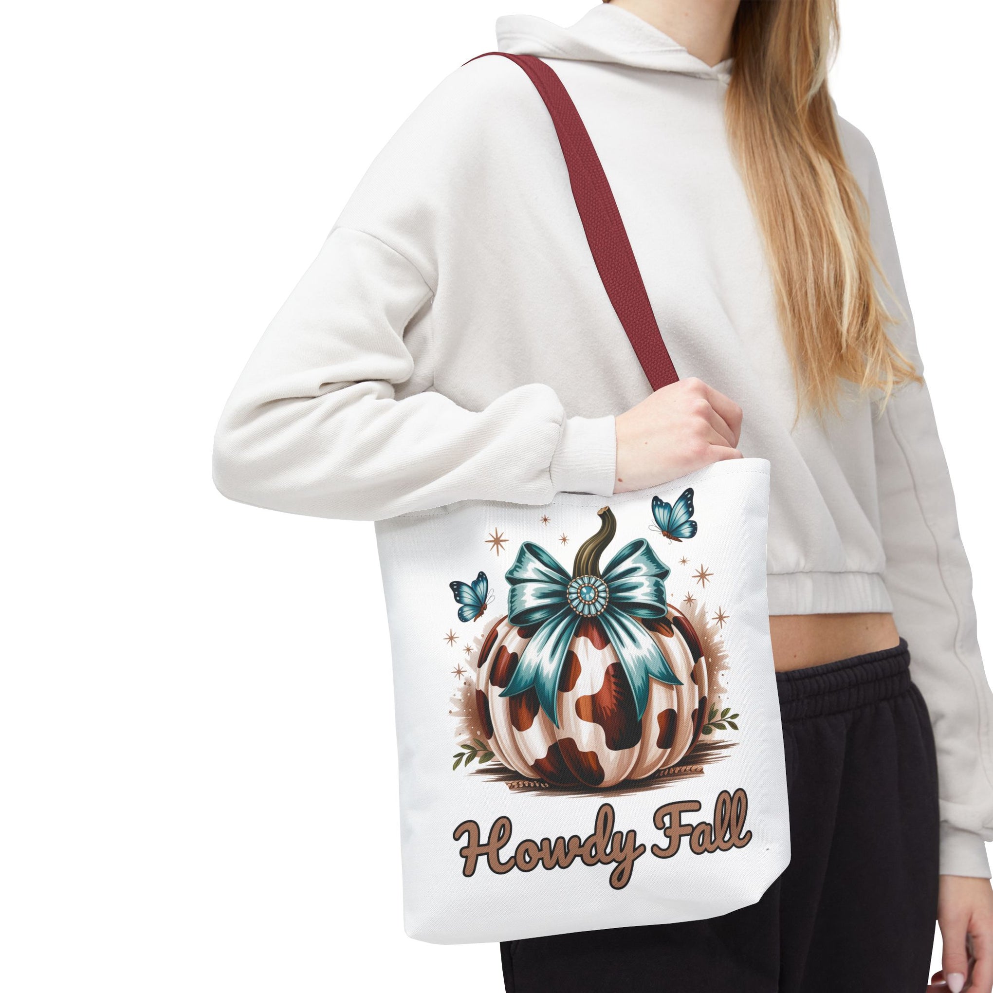 Howdy Fall Western Pumpkin Cowhide Bag