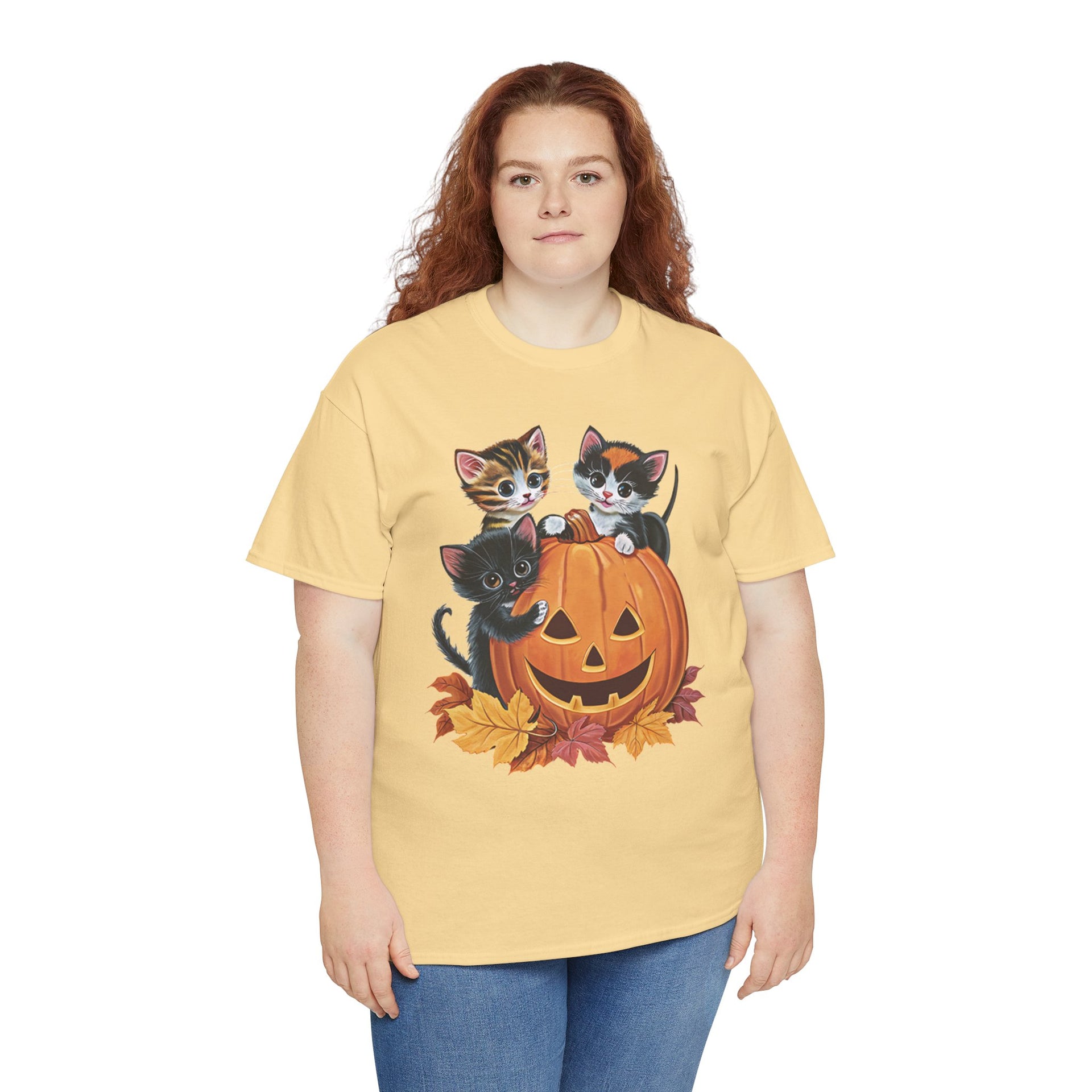 Cute Kittens Halloween Pumpkin, Halloween Shirt