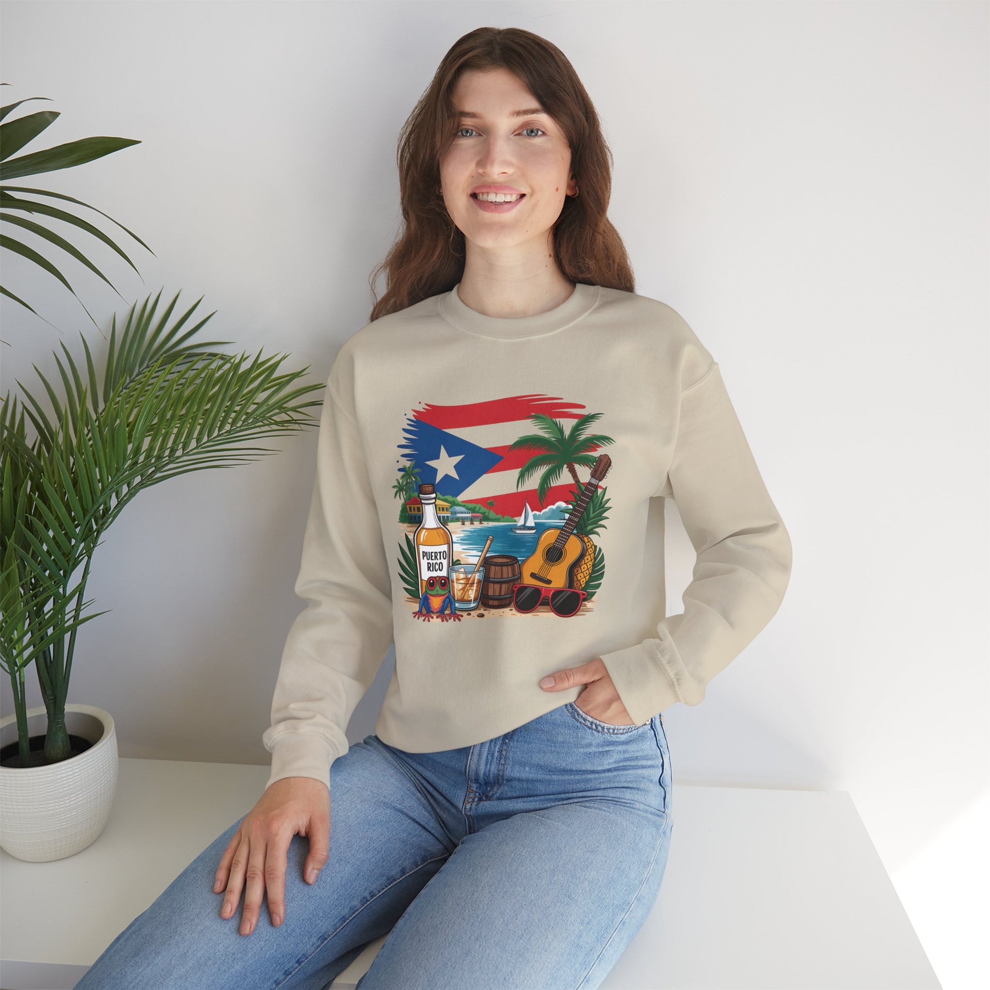 Boricua, Puerto Rico, Coqui Sweatshirt