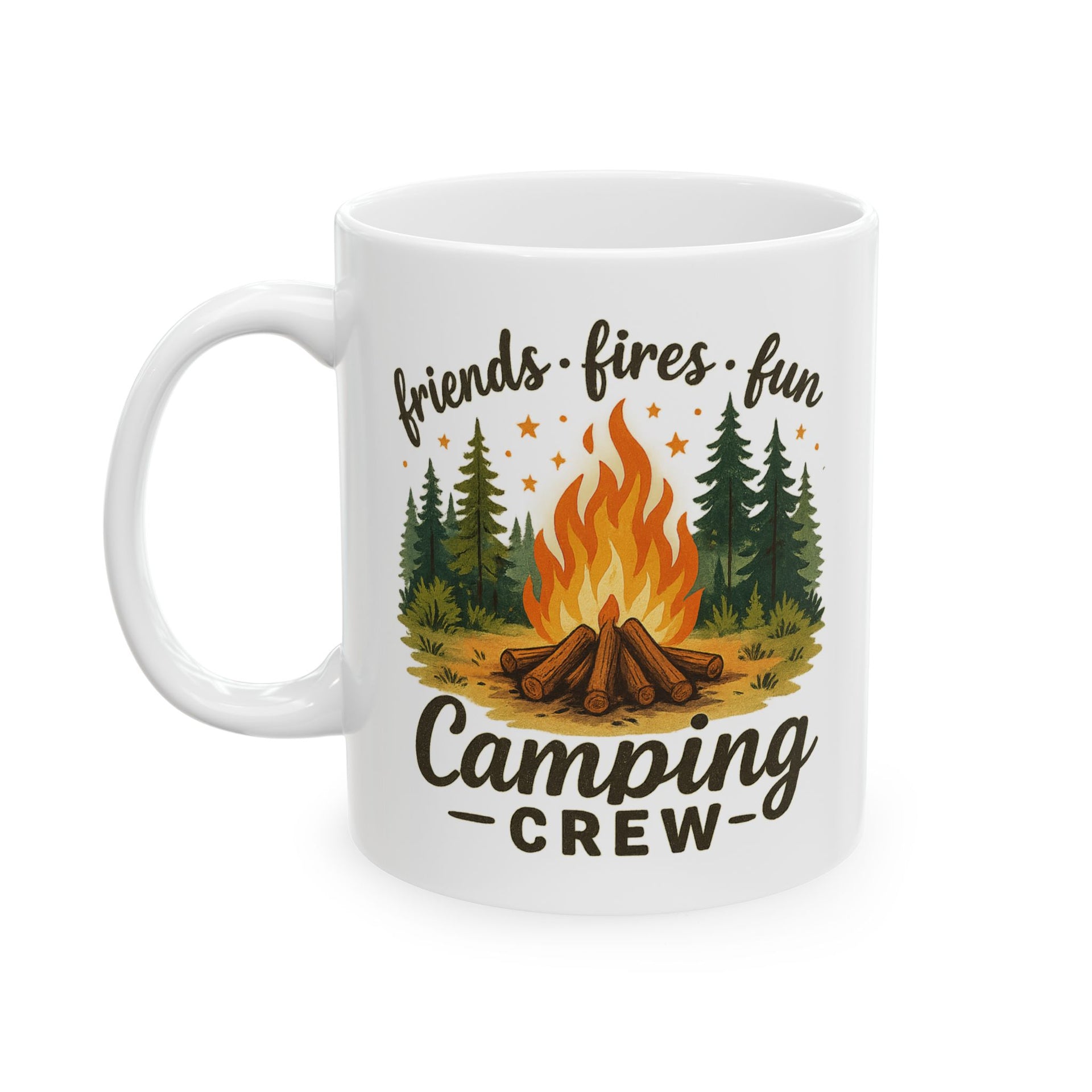 Friends Fires Fun camping Crew Mug