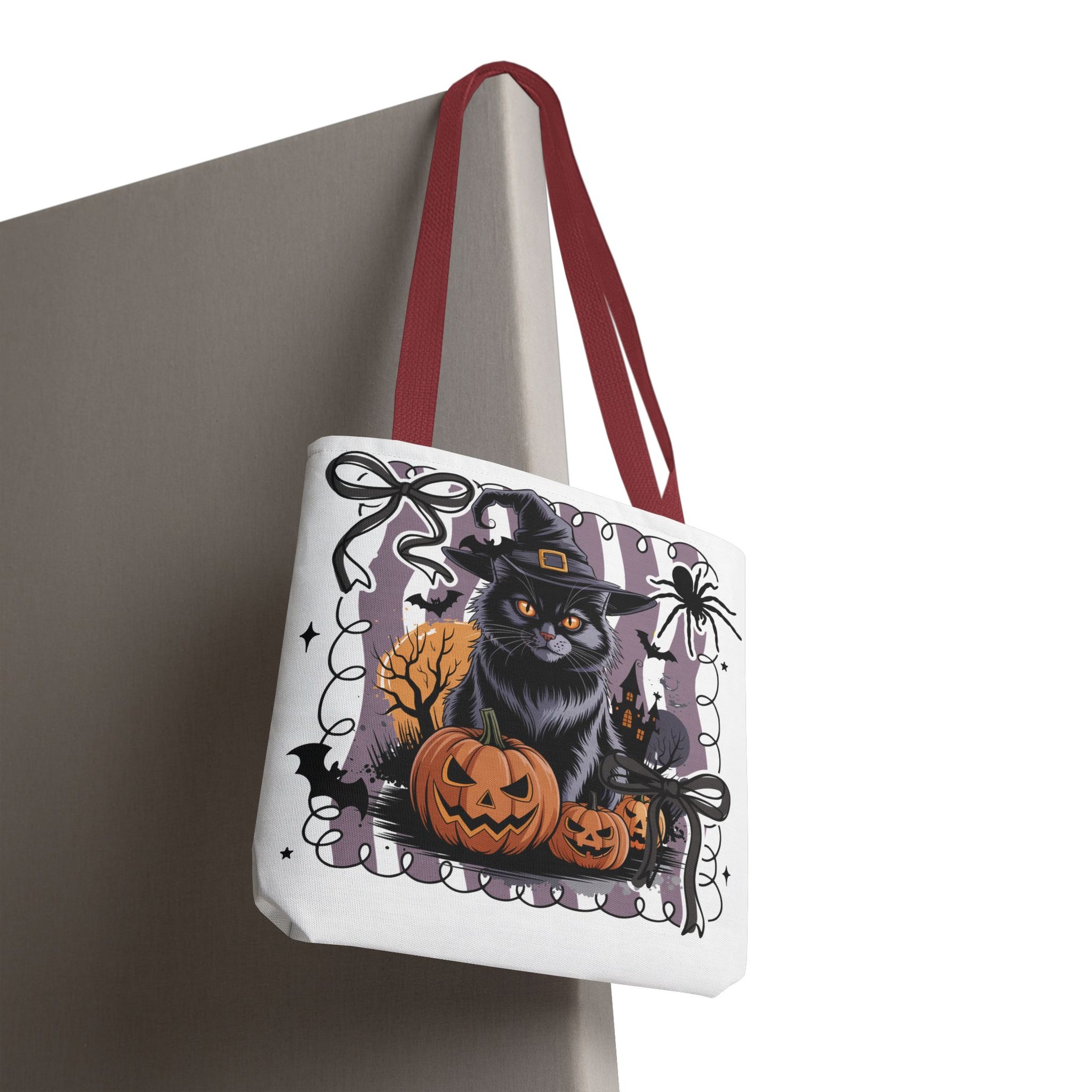 Preppy Black Cat, Retro Halloween Bag, Cute Halloween Must Halloween, Retro Halloween Bag