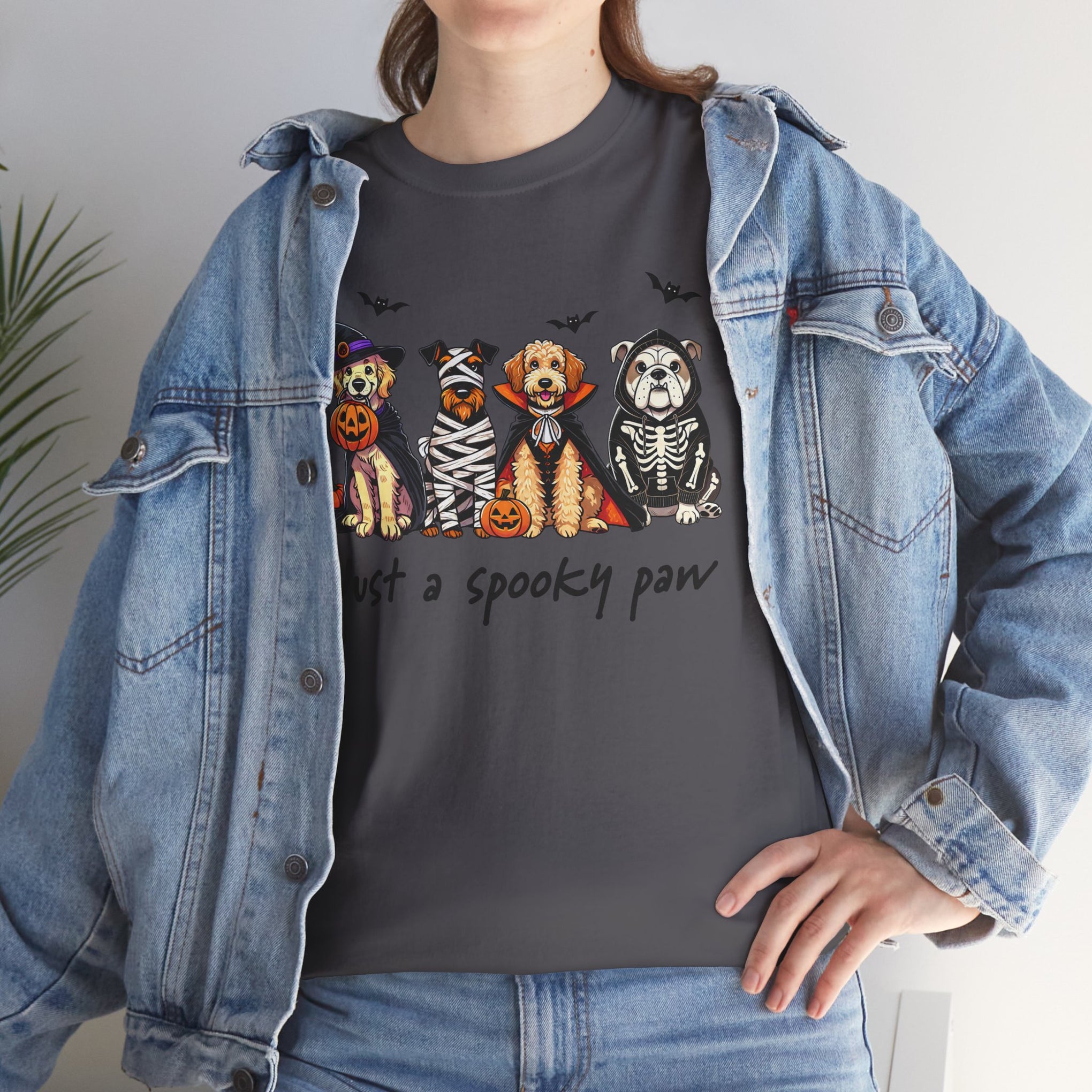Just a Spooky Paw | Funny Halloween Dog Shirt