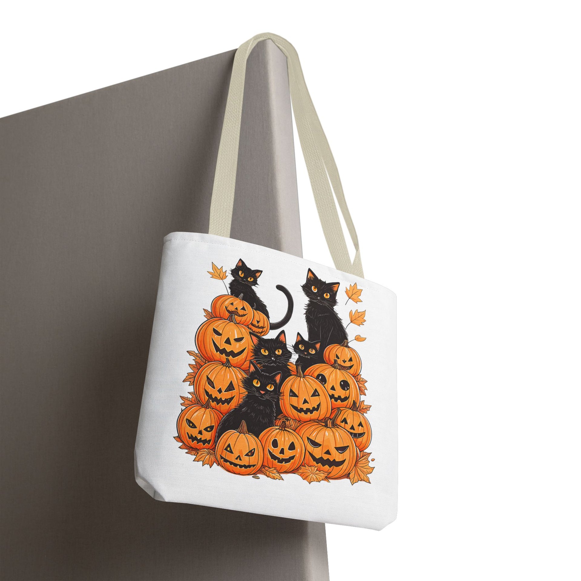 Halloween Black Cat Pumpkin Bag, Cute Halloween Must Halloween, Retro Halloween Bag