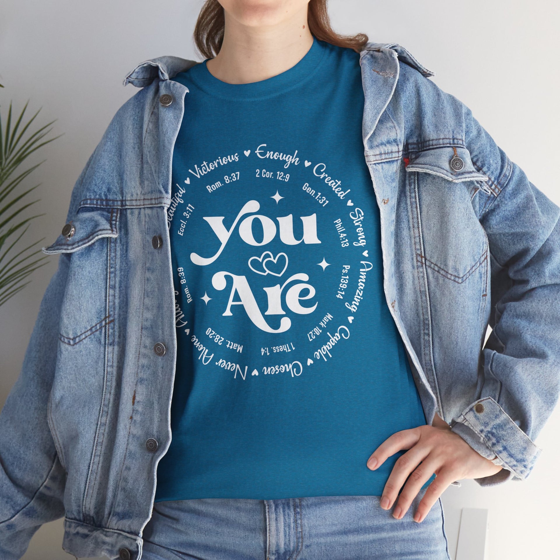 You Are Enough, Created, Strong, Amazing, Capable, Chosen, Never Alone, Loved, Beautiful, Victorious