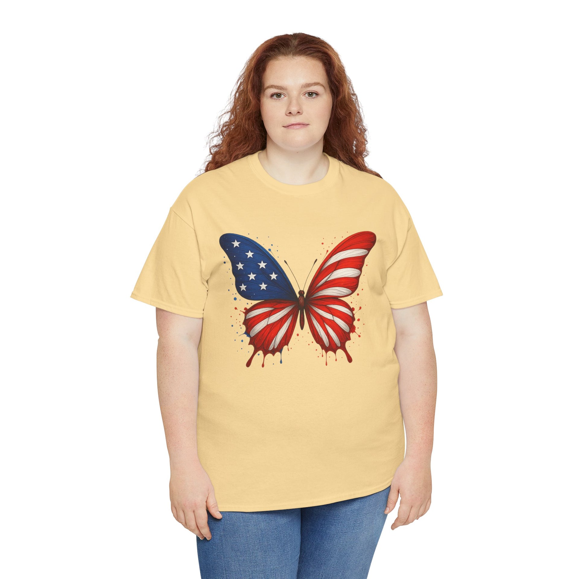 Butterfly decorated with American Flag