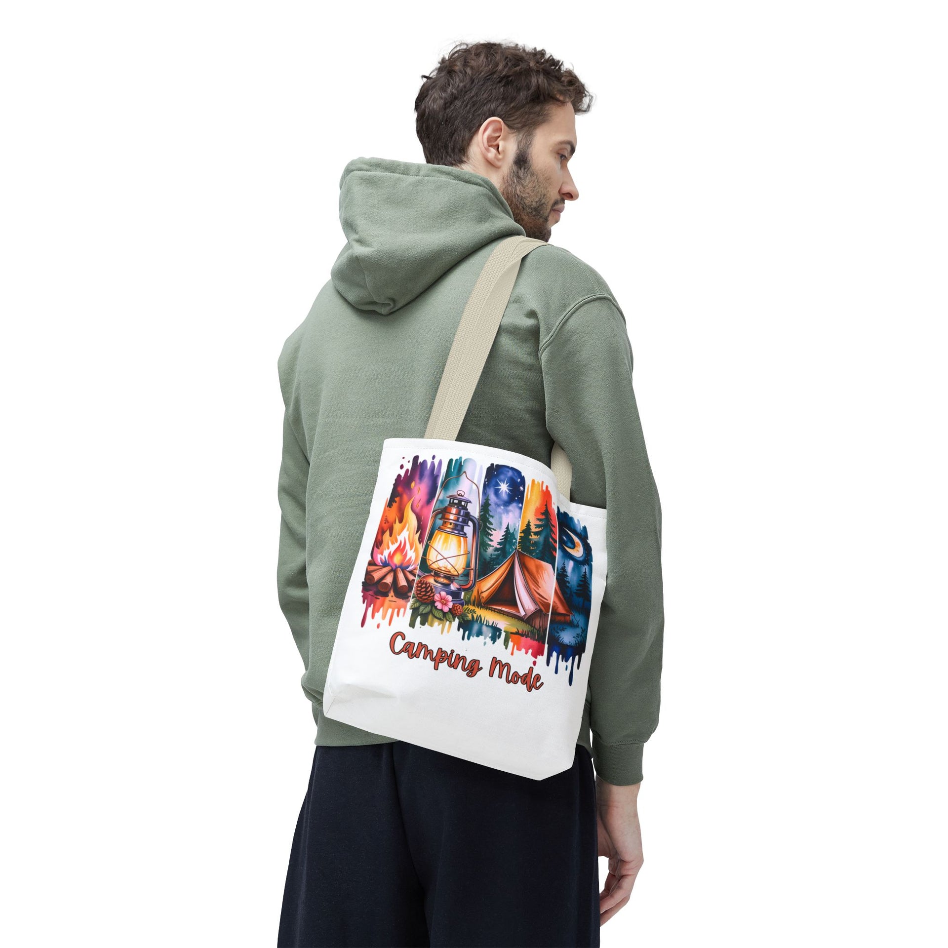 Camping Mode brush stroke Tote Bag