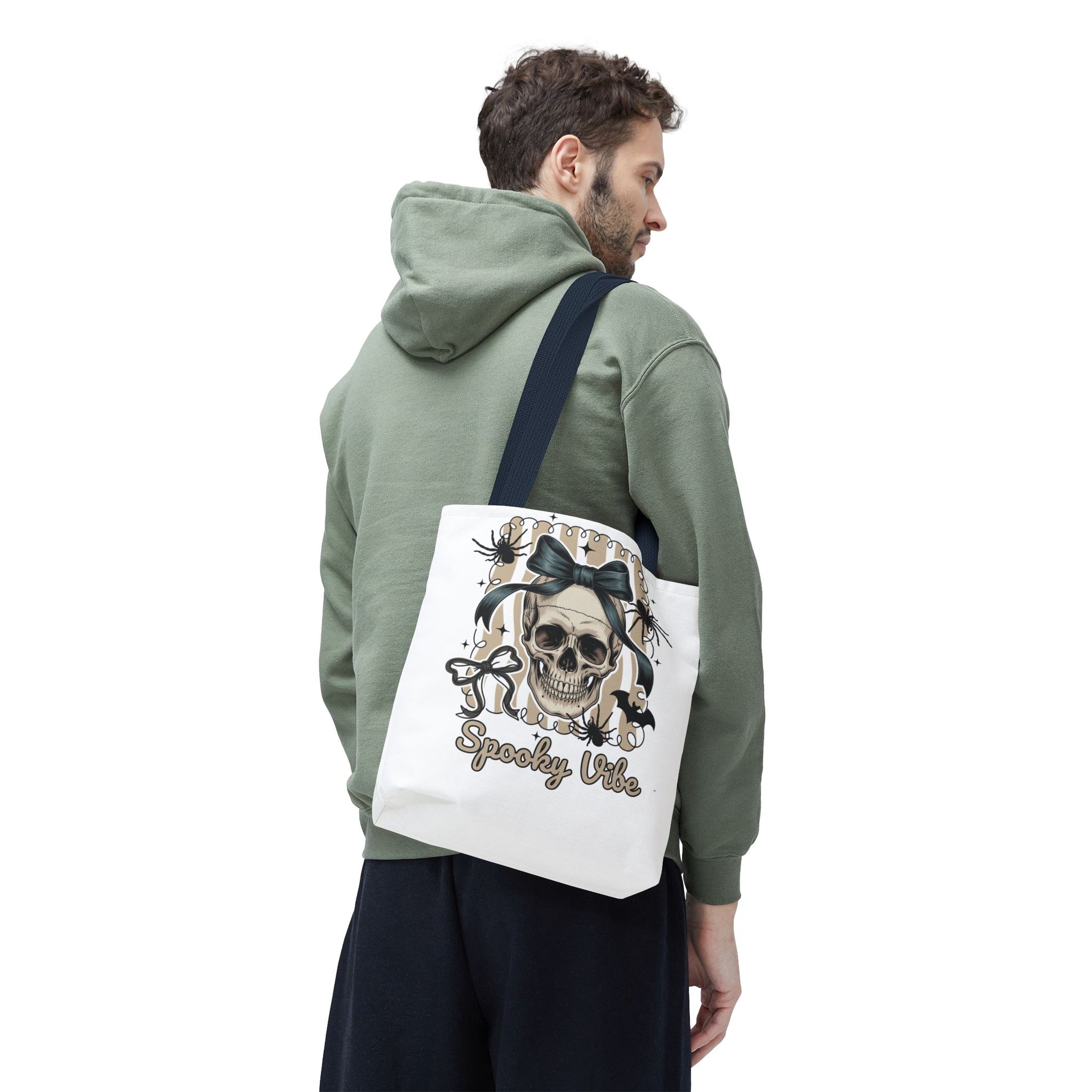 Halloween Coquette Bow Skull Preppy Bag