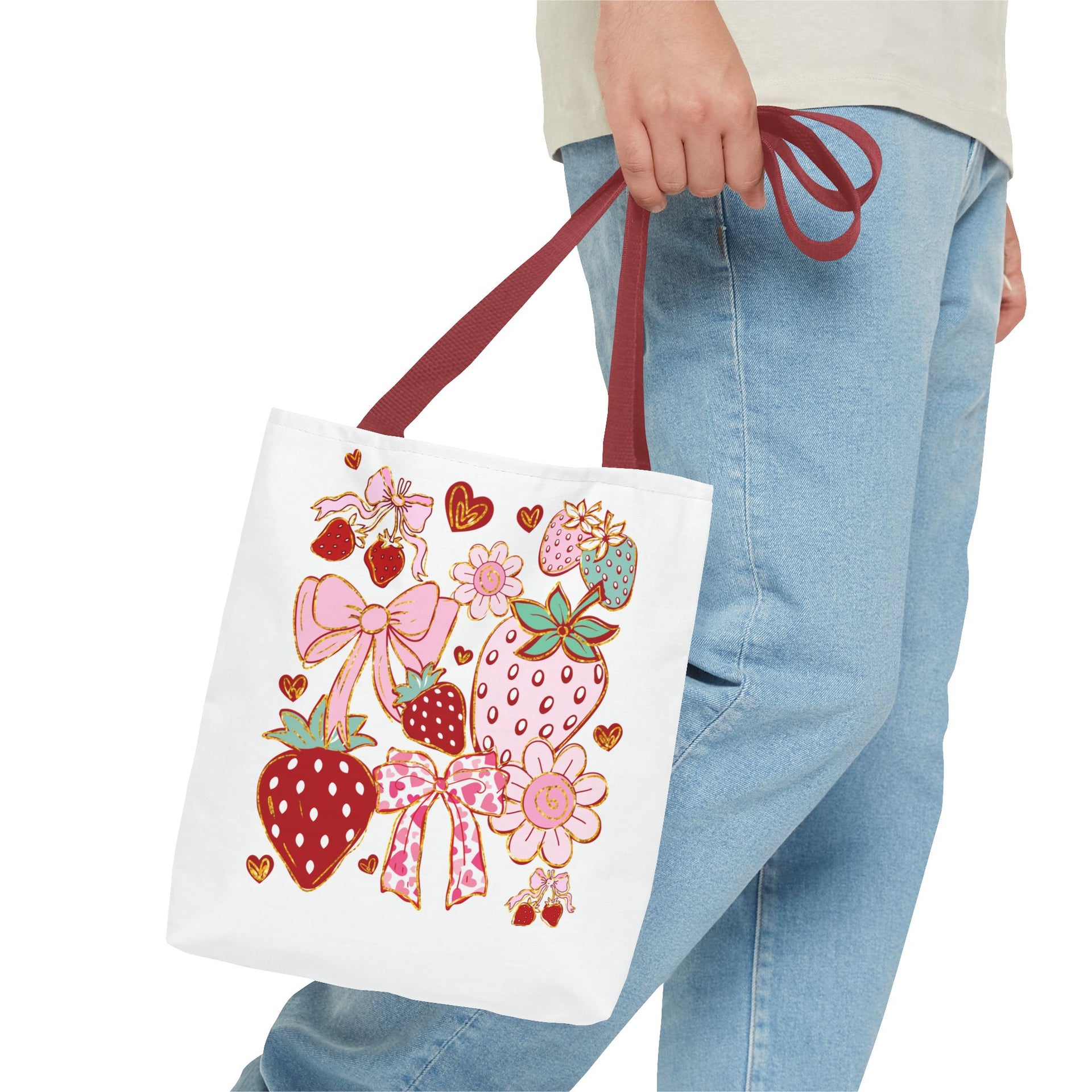 Boho Strawberry Coquette Bag