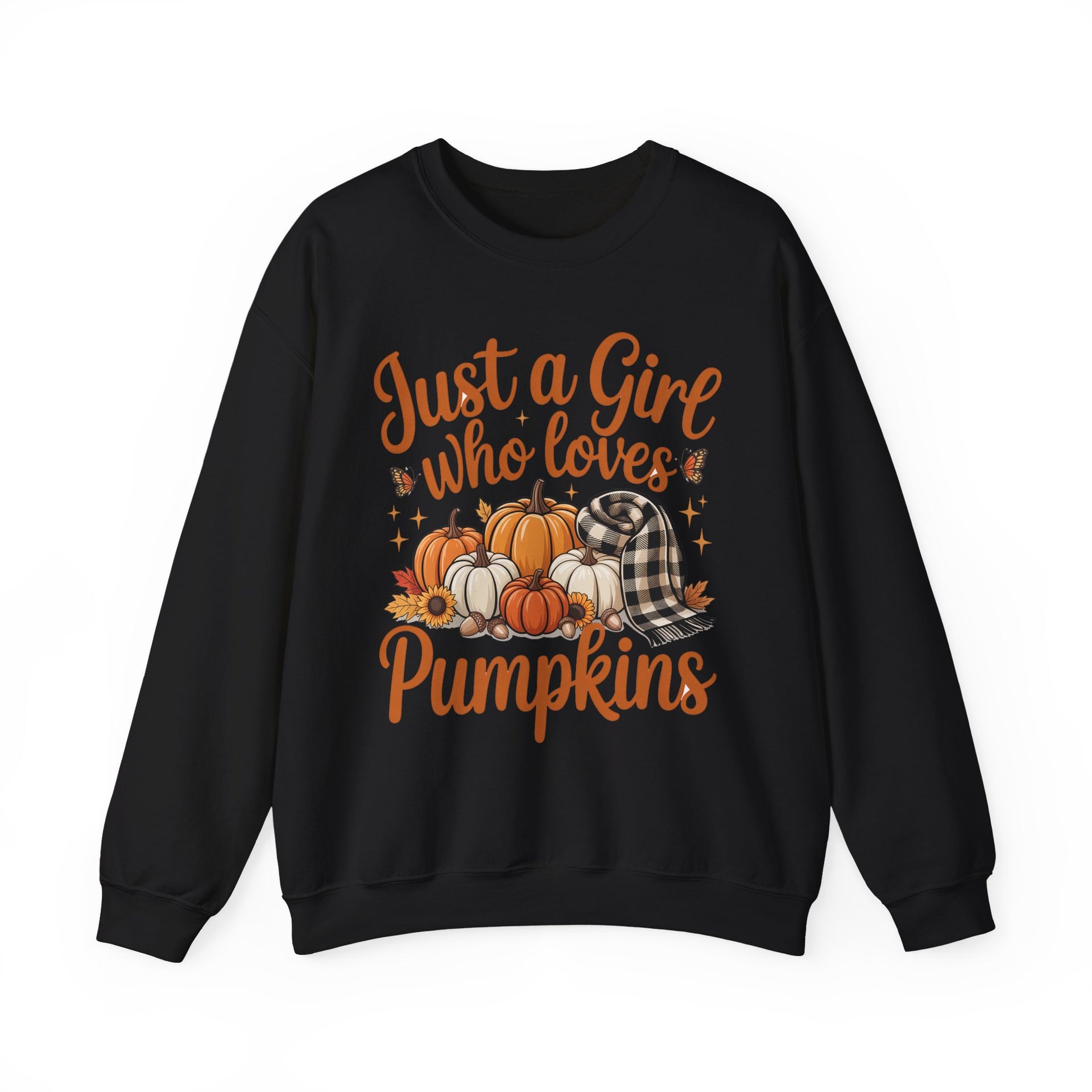 Just a Girl Who Loves Pumpkins, Fall , Cozy Sweatshirt, Halloween Sweatshirt