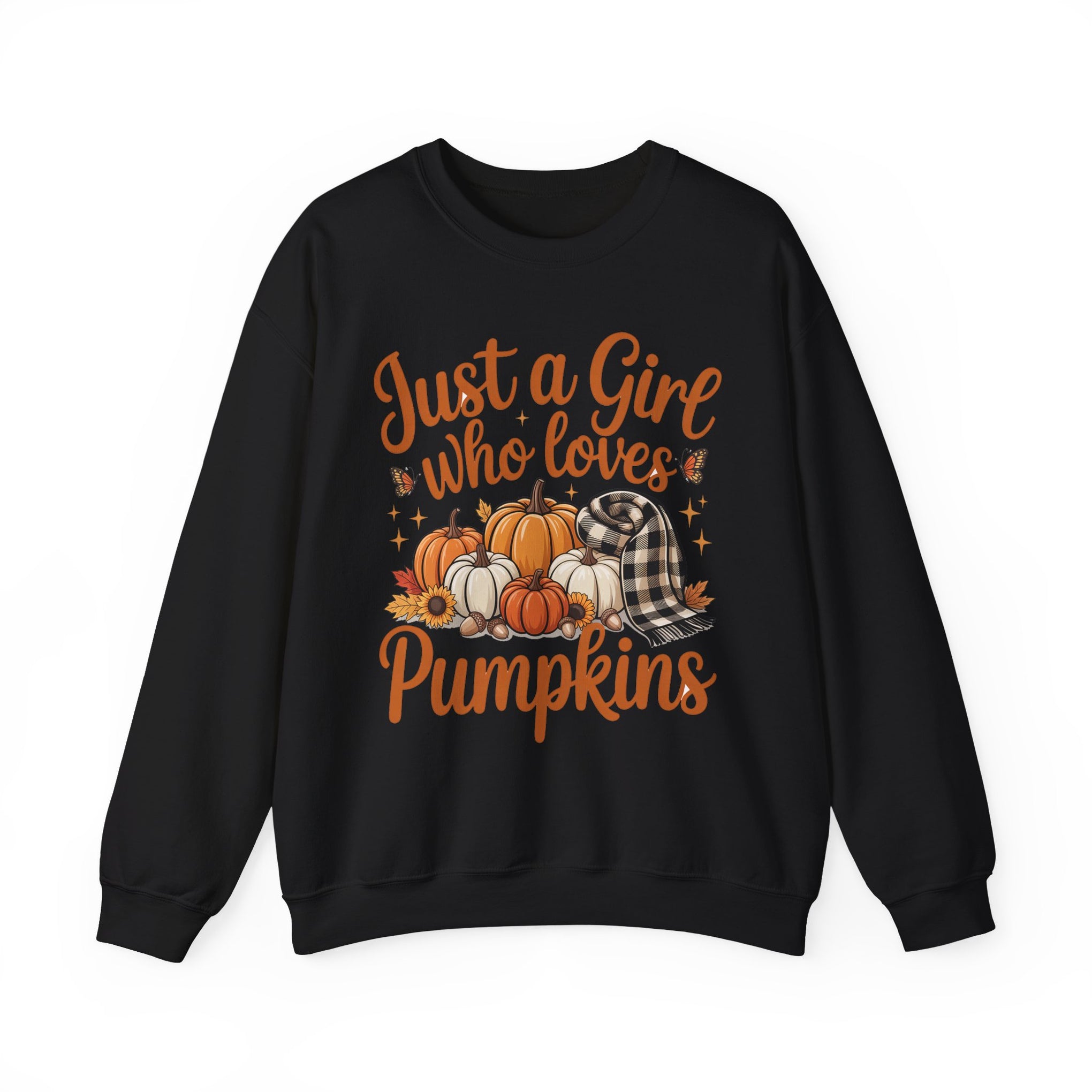 Just a Girl Who Loves Pumpkins, Fall , Cozy Sweatshirt, Halloween Sweatshirt